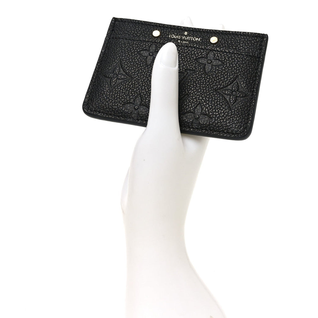 Louis Vuitton Empreinte Card Holder Black