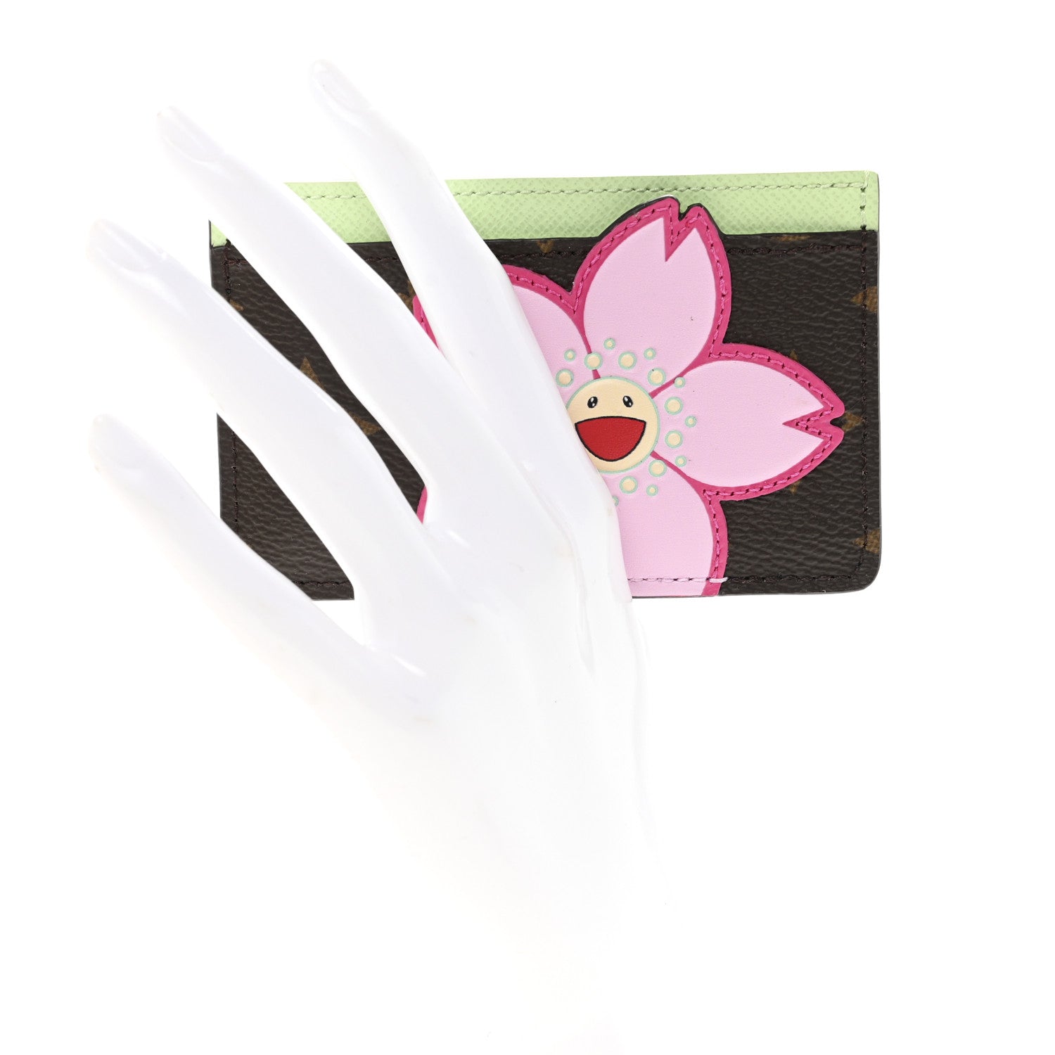 Louis Vuitton LV X TM Monogram Cherry Blossom Card Holder Sakura Brown