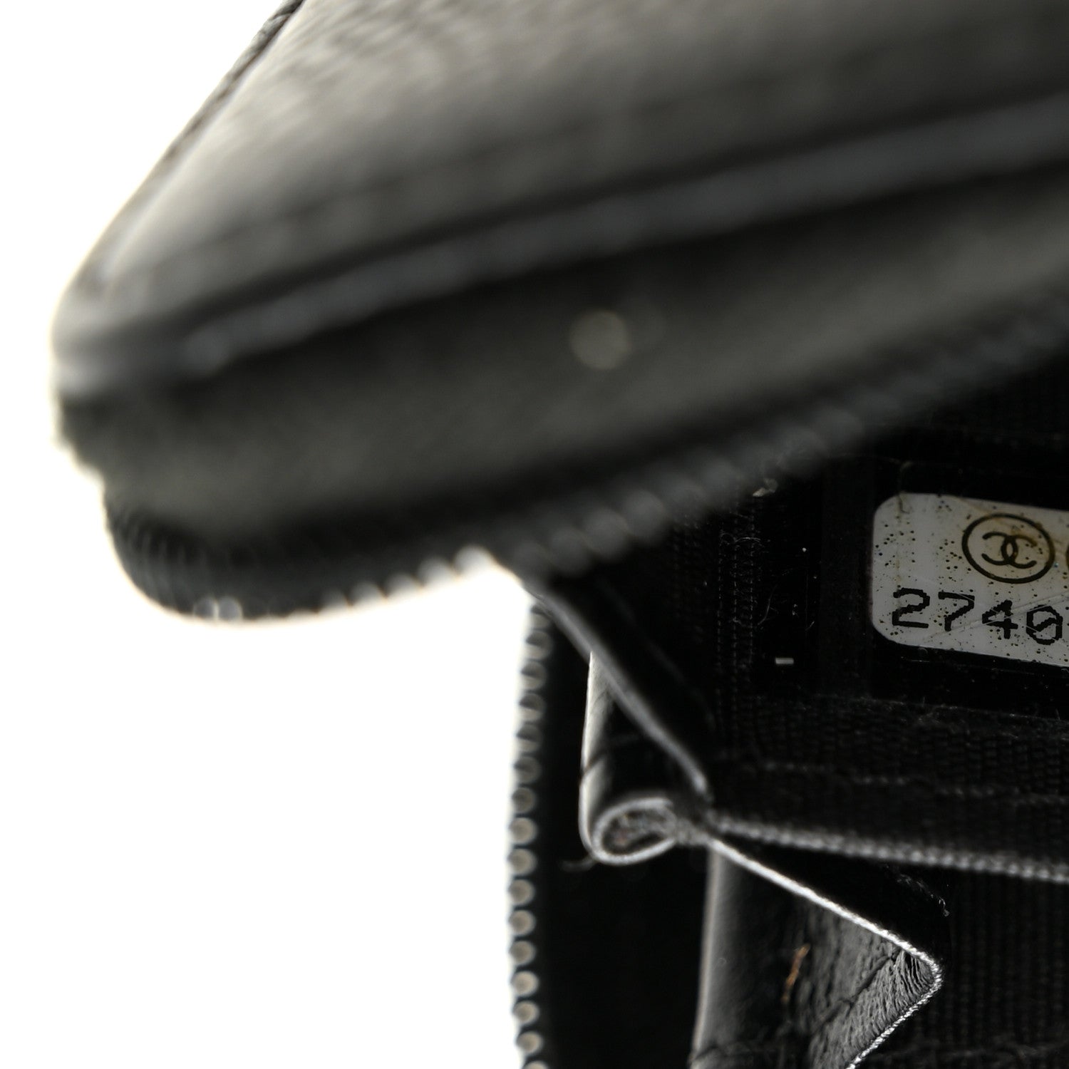 Caviar Timeless CC Zip Around Coin Purse Black