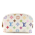 Louis Vuitton LV x TM Monogram Multicolor Cosmetic Pouch PM White