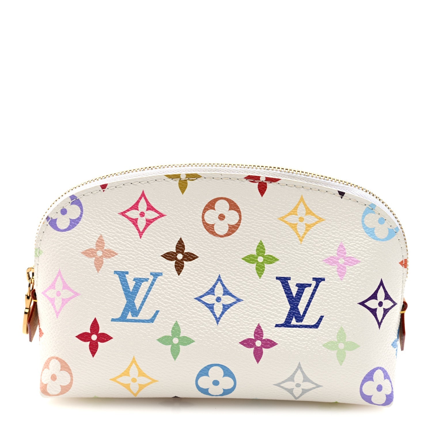 Louis Vuitton LV x TM Monogram Multicolor Cosmetic Pouch PM White
