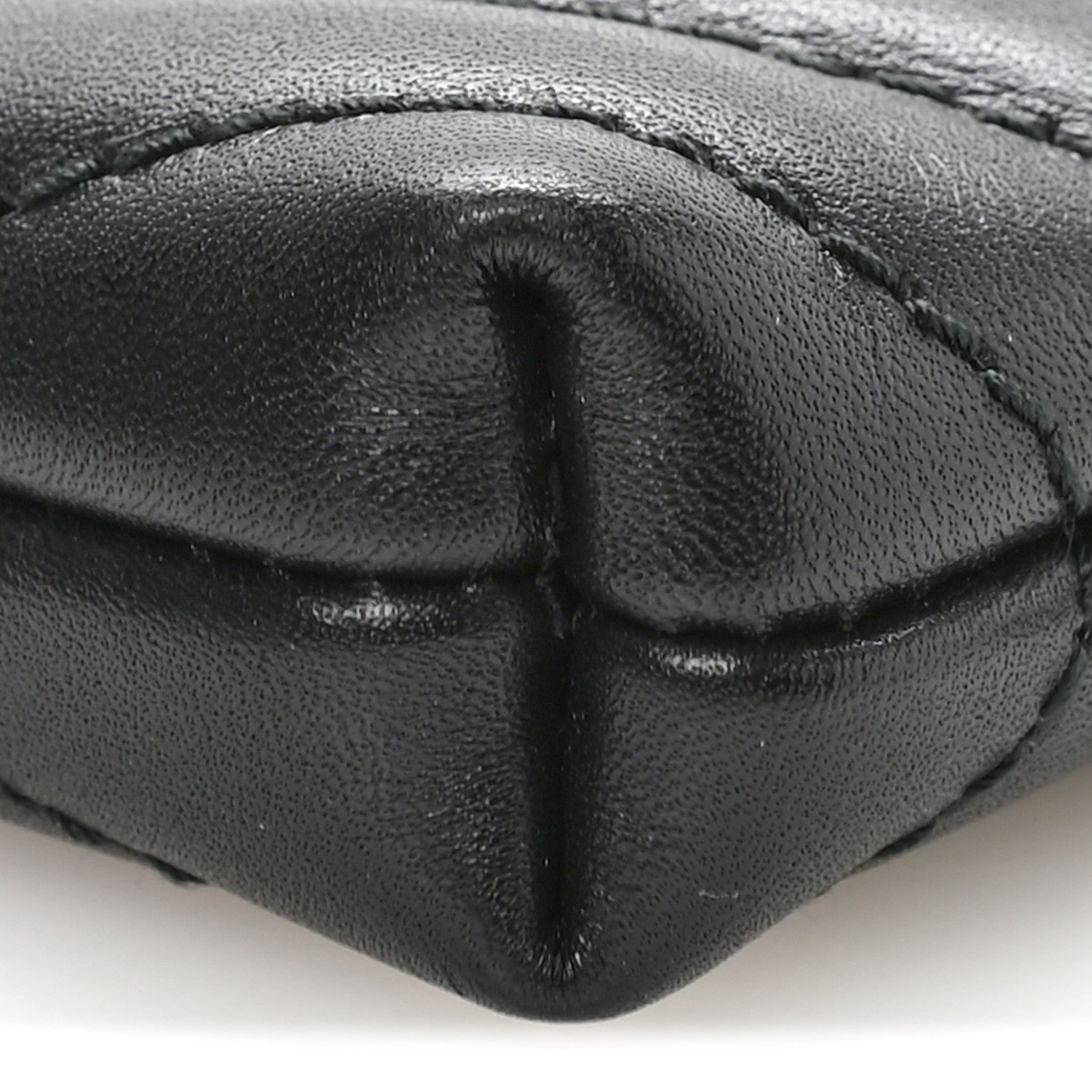 Gucci Calfskin Matelasse Mini GG Marmont Chain Bag Black