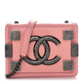 Chanel Lambskin Plexiglass Boy Brick Flap Pink