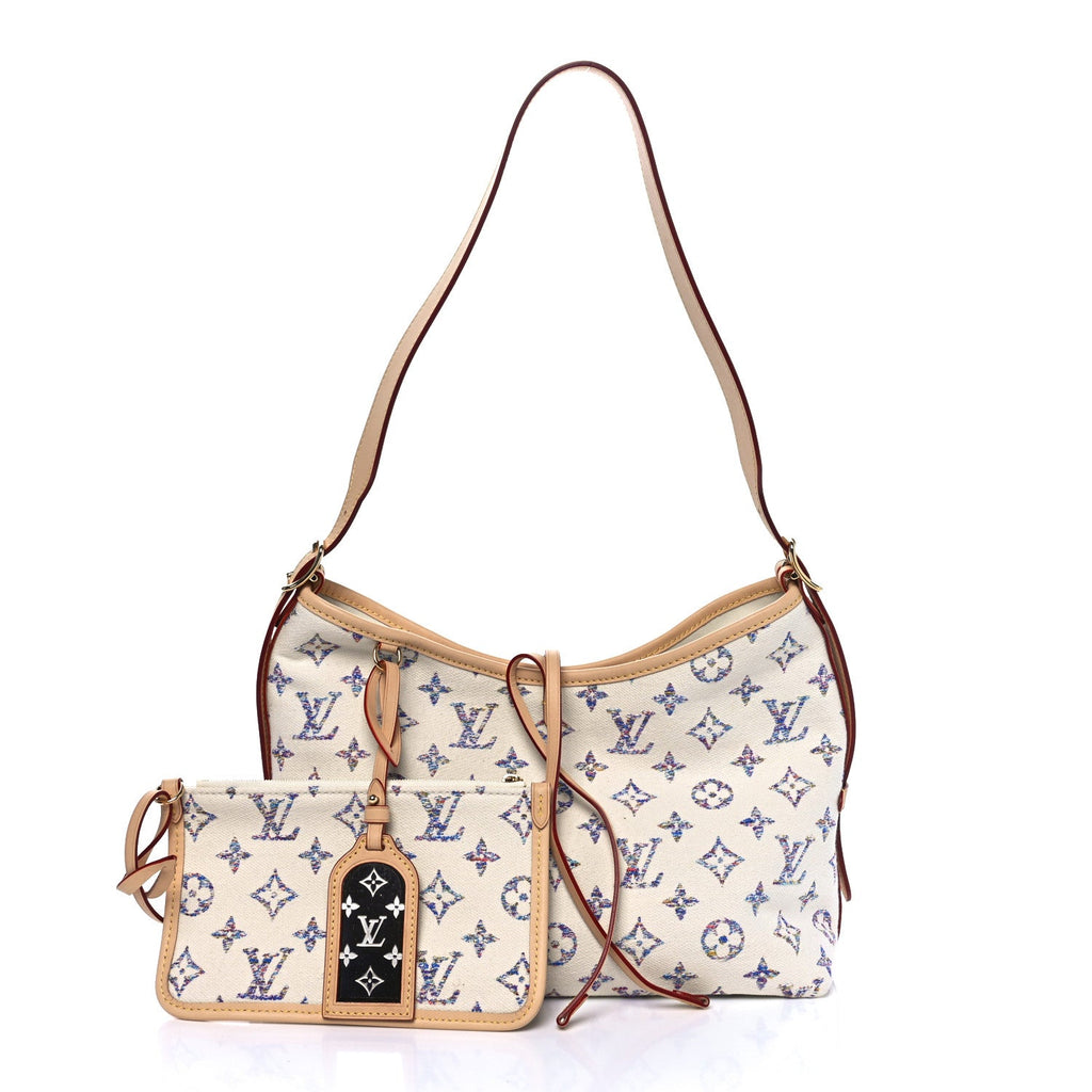 Louis Vuitton Monogram Jacquard CarryAll PM Multicolor Beige