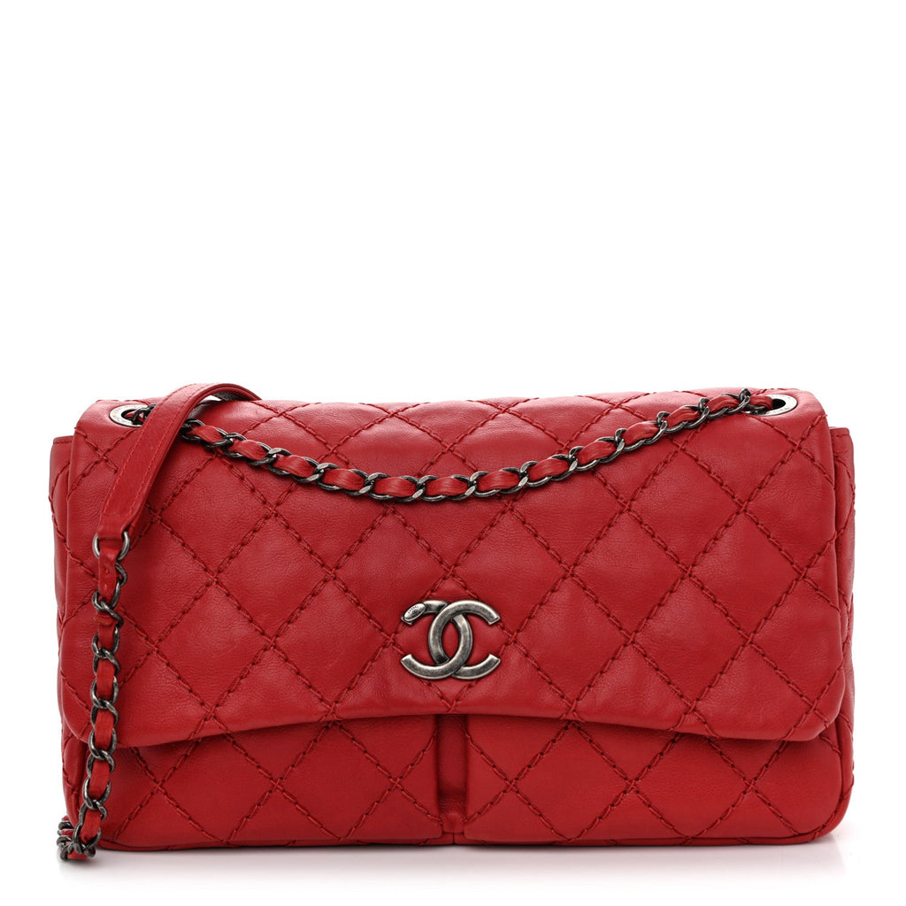 Chanel Calfskin Ultimate Stitch Flap Red