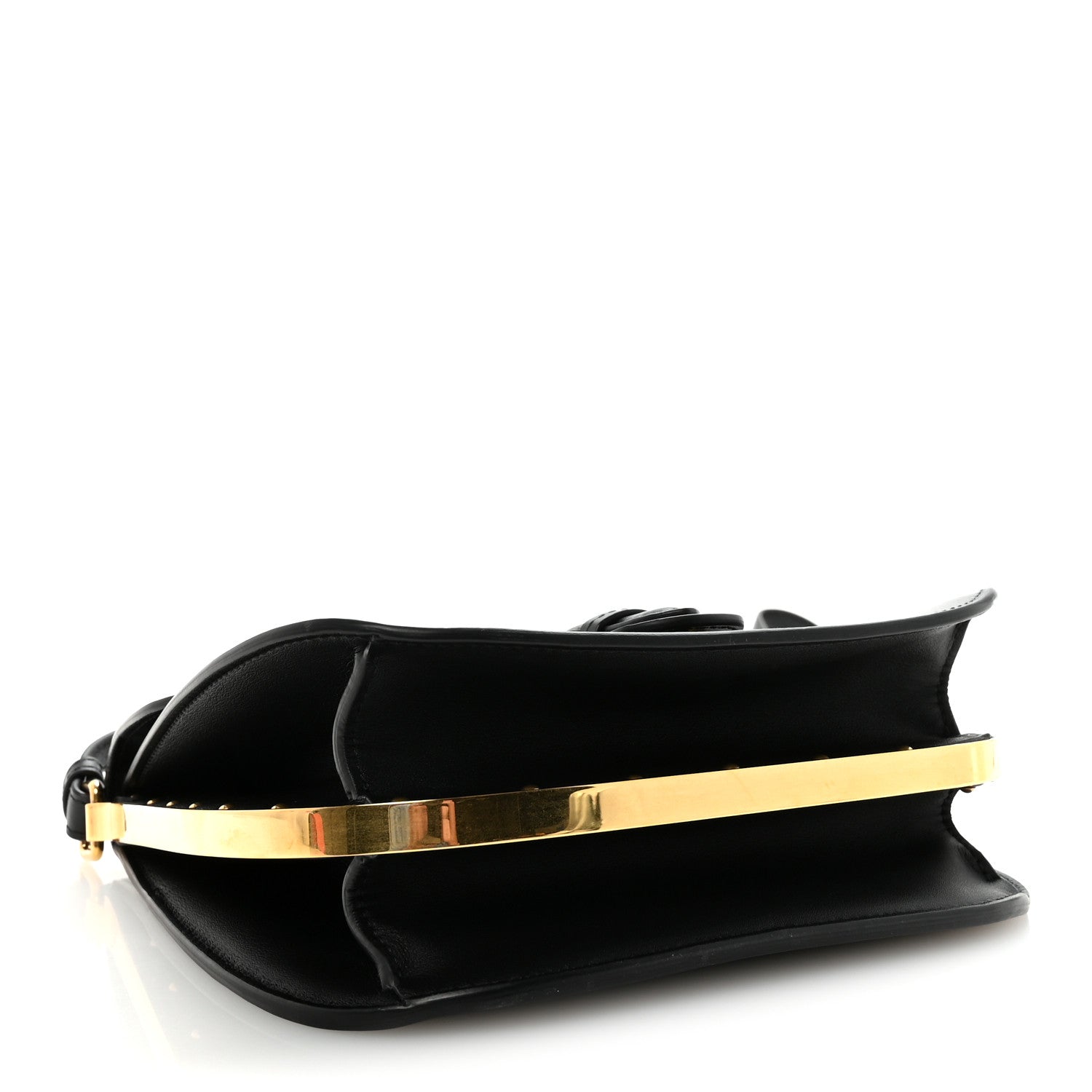 Christian Dior Box Calfskin Medium Bobby Frame Flap Black