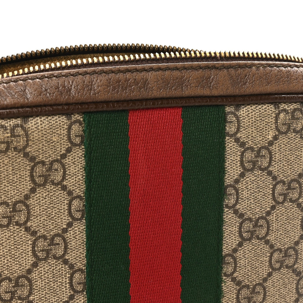 Gucci GG Supreme Monogram Web Small Ophidia Messenger Bag Brown