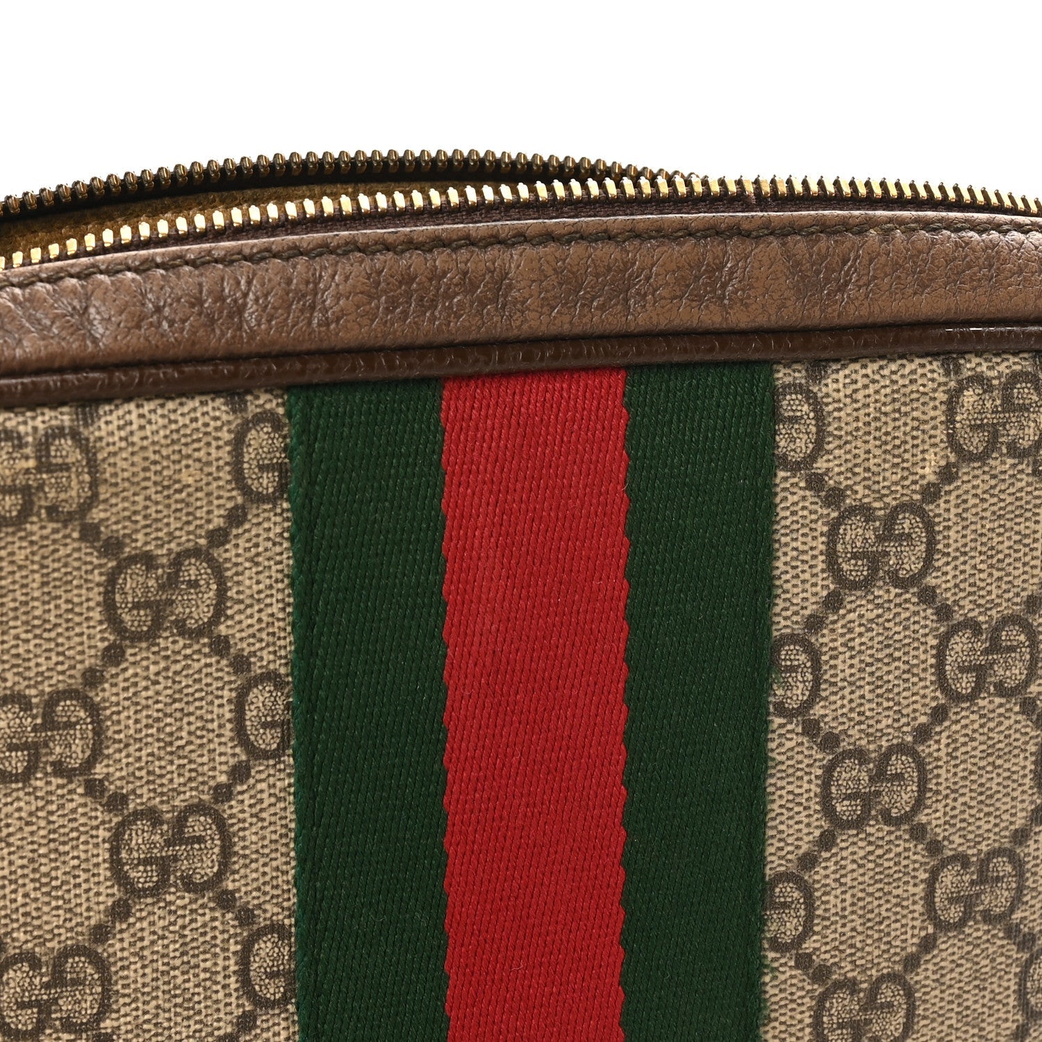 Gucci GG Supreme Monogram Web Small Ophidia Messenger Bag Brown