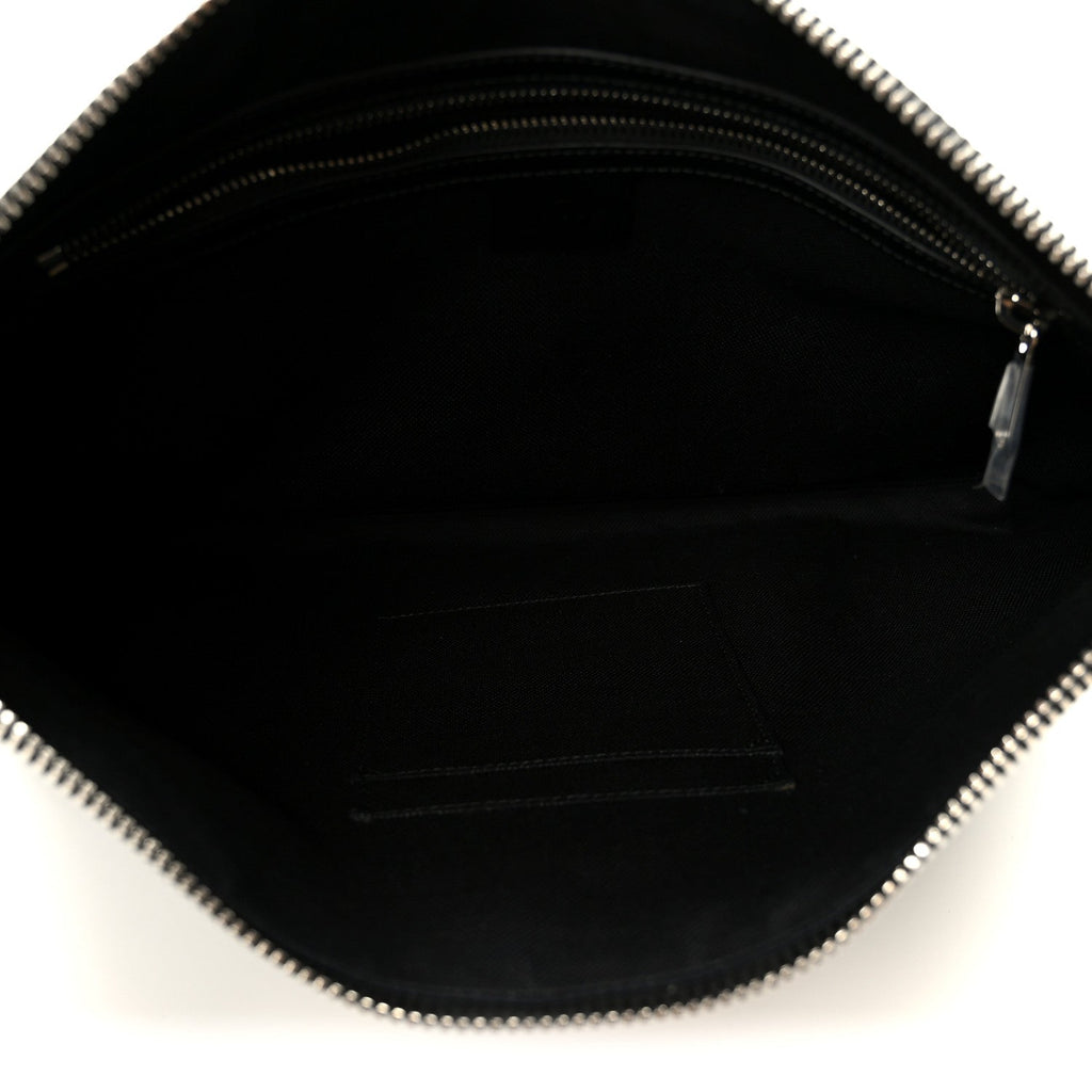 Gucci Soft GG Supreme Monogram Appia Calfskin Web East West Messenger Bag Black Grey