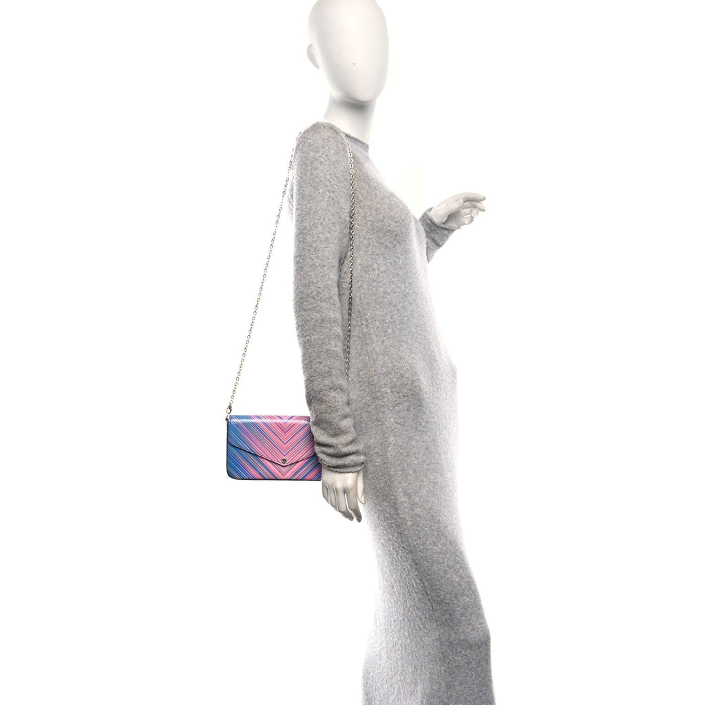 Louis Vuitton Epi Tropical Pochette Felicie Blue Rose