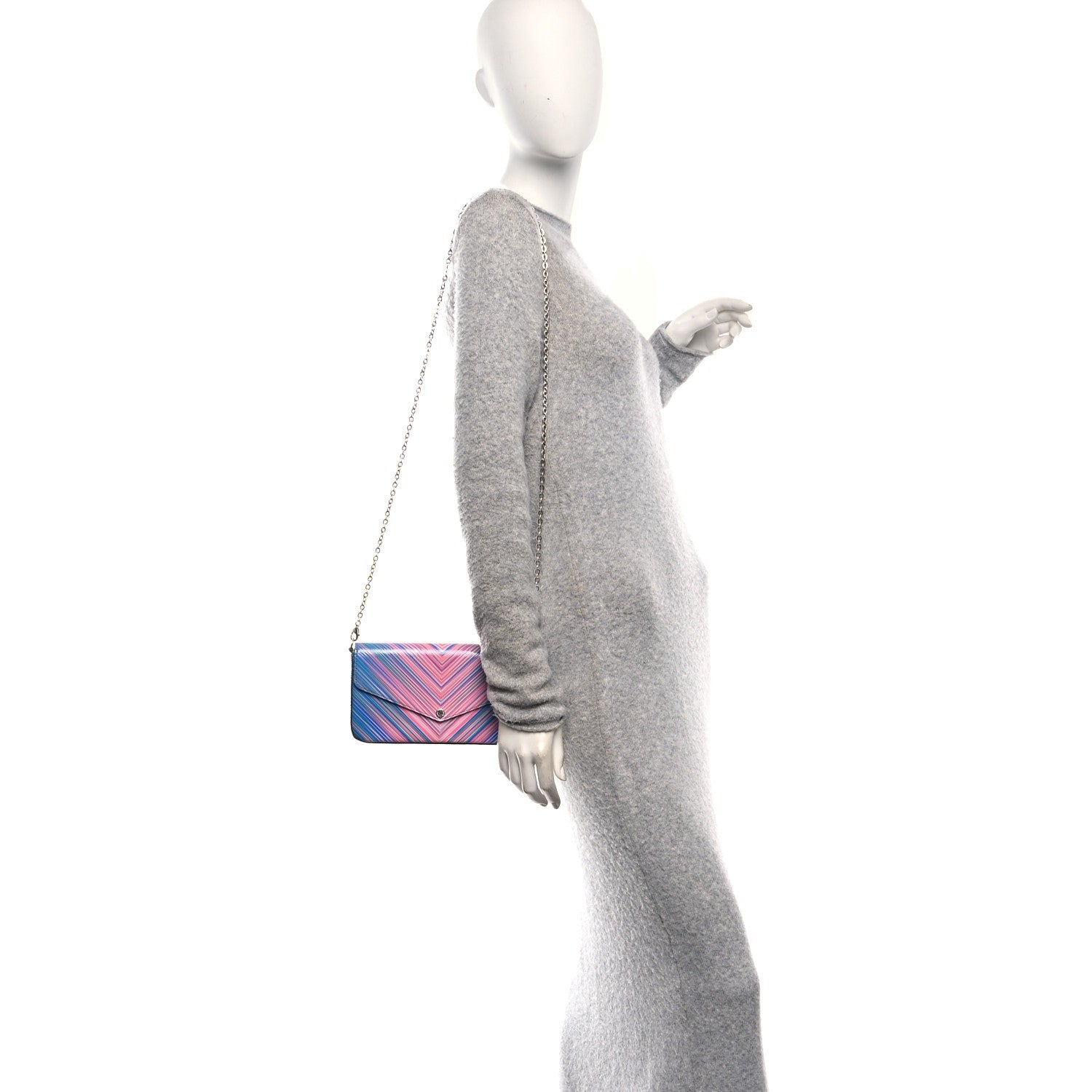 Louis Vuitton Epi Tropical Pochette Felicie Blue Rose
