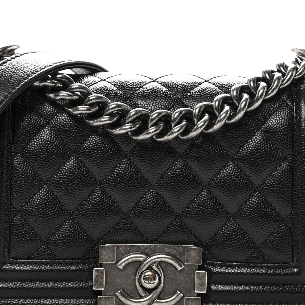 Chanel Caviar Quilted Small Boy Flap Black