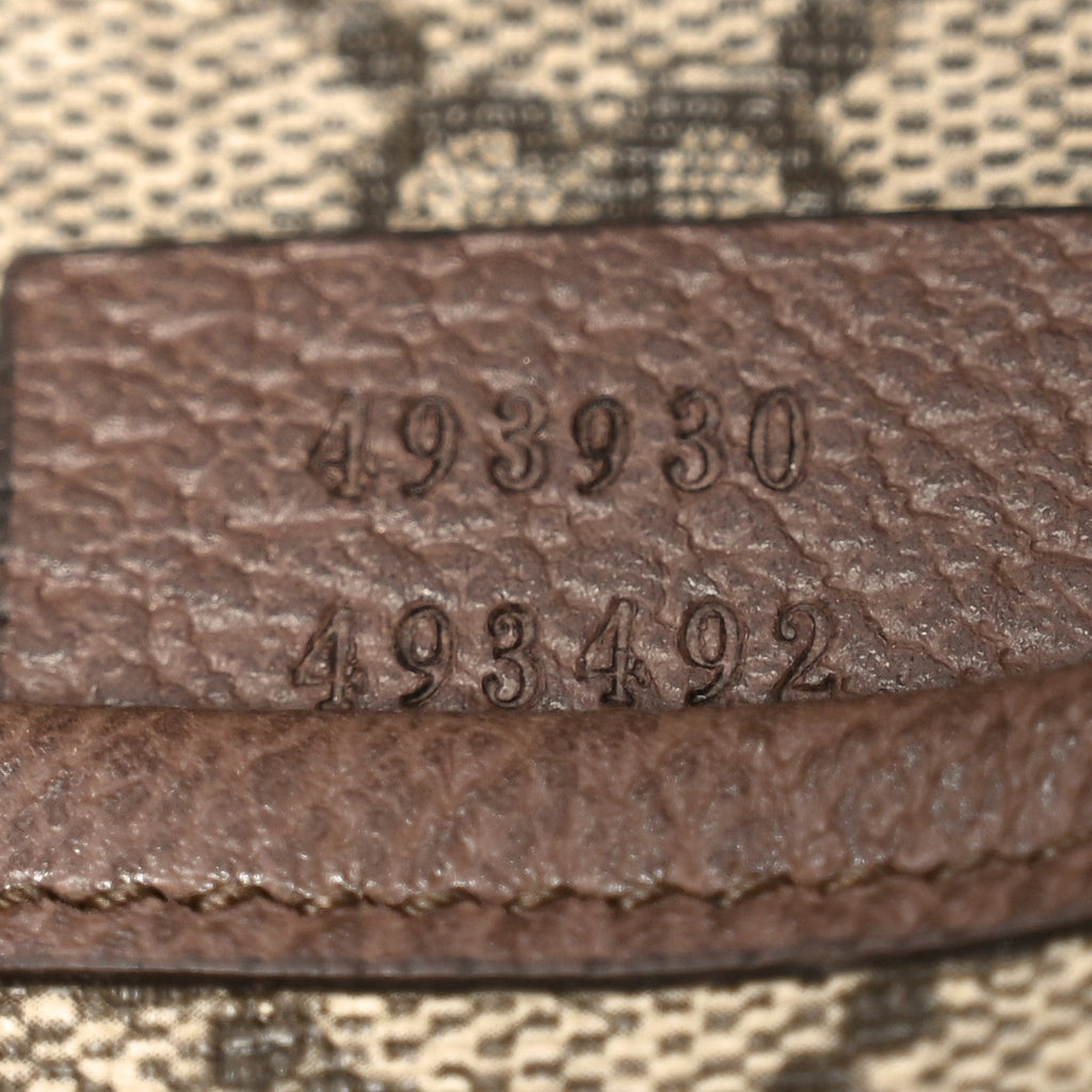 Gucci GG Supreme Monogram Neo Vintage Web Belt Bag Brown