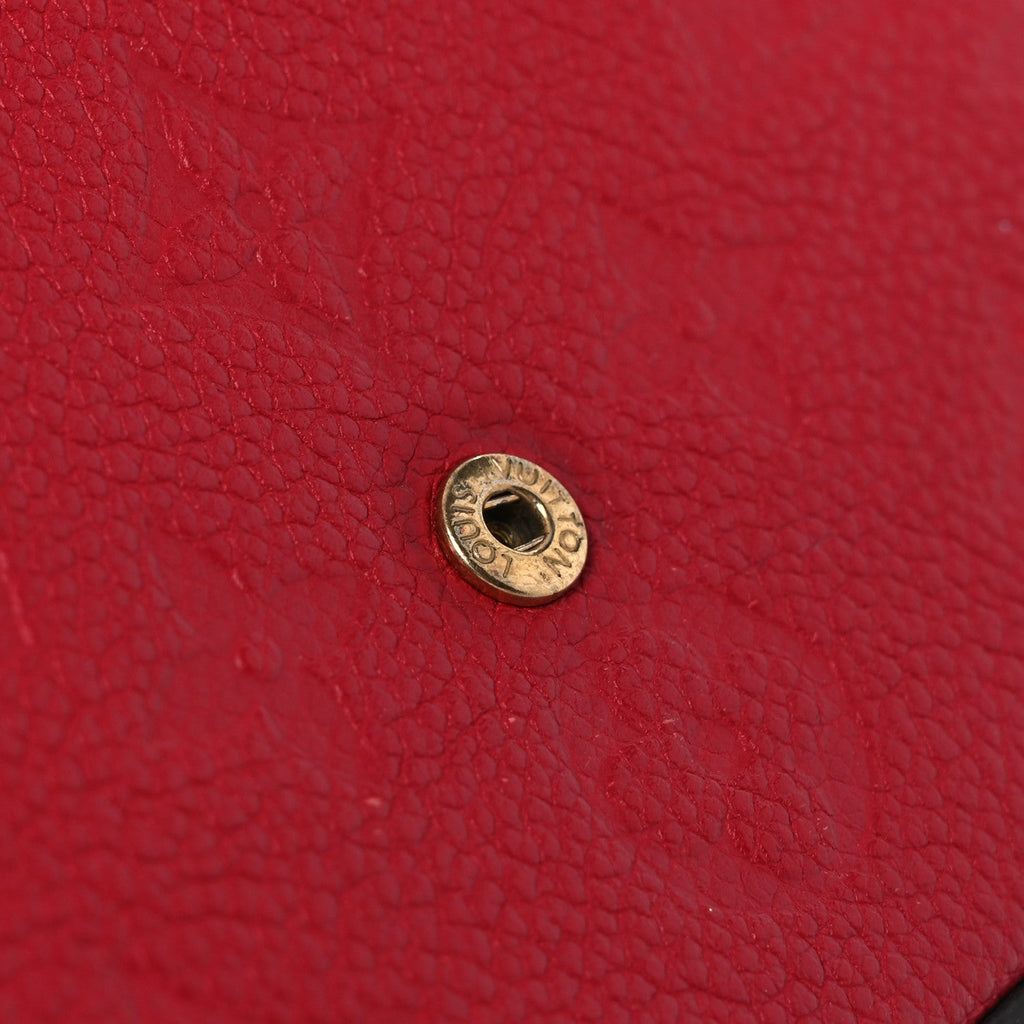 Louis Vuitton Empreinte Pochette Felicie Chain Wallet Scarlet