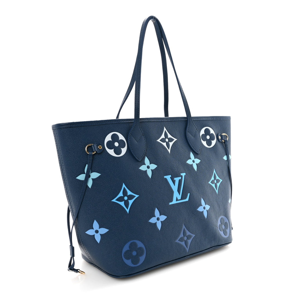Louis Vuitton Empreinte Monogram Giant Neverfull MM Degrade Bleu
