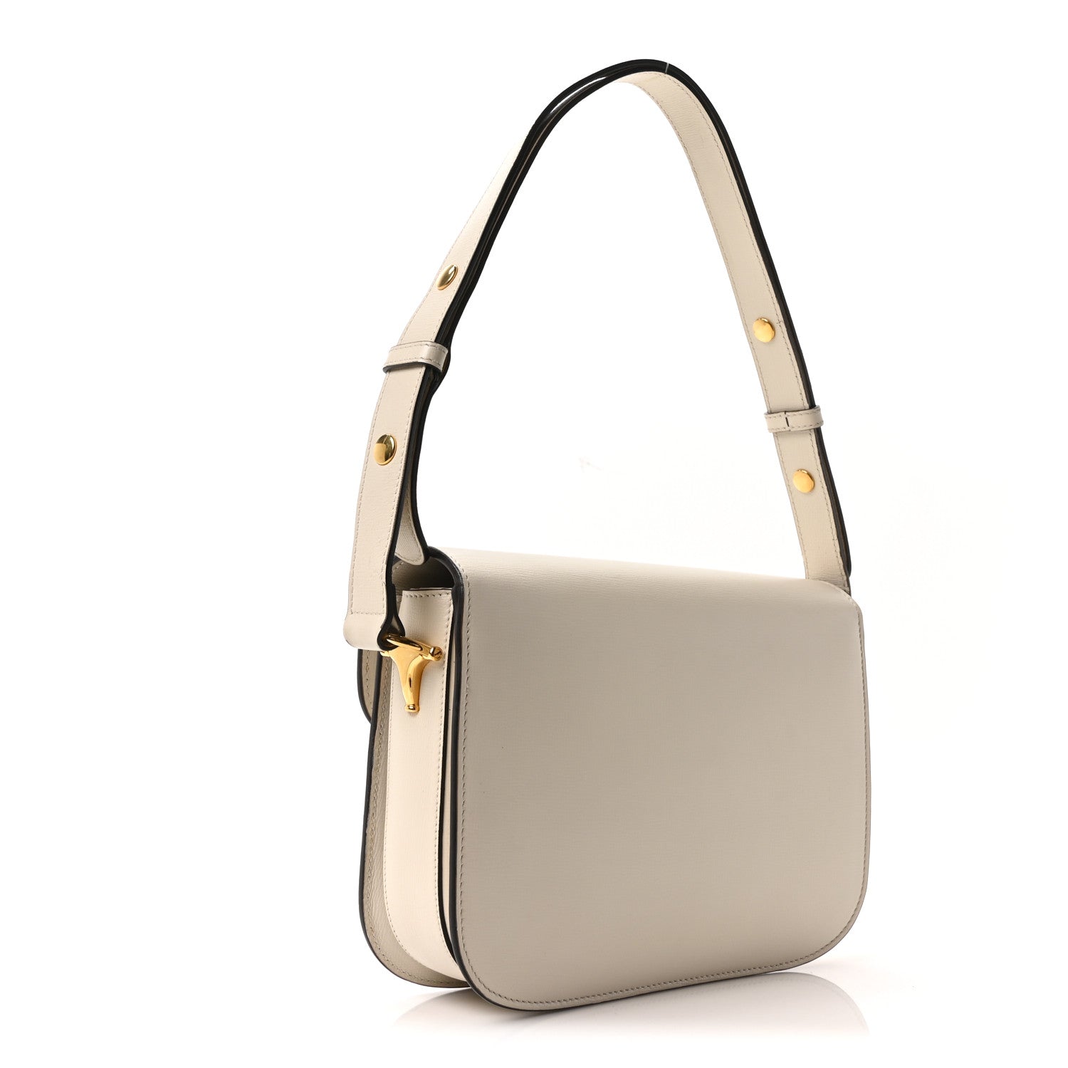 Gucci Azalea Calfskin Horsebit 1955 Shoulder Bag Mystic White
