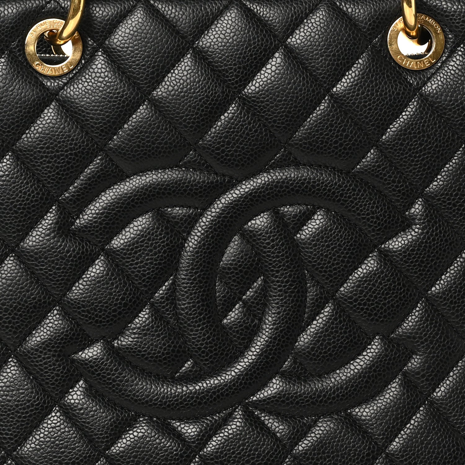 Chanel Caviar Quilted Grand Shopping Tote GST Black