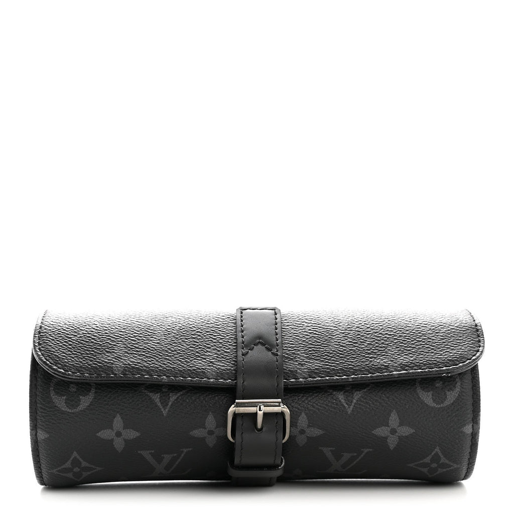 Louis Vuitton Monogram Eclipse 3 Watch Travel Case