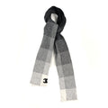 Cashmere Plaid CC Scarf Grey