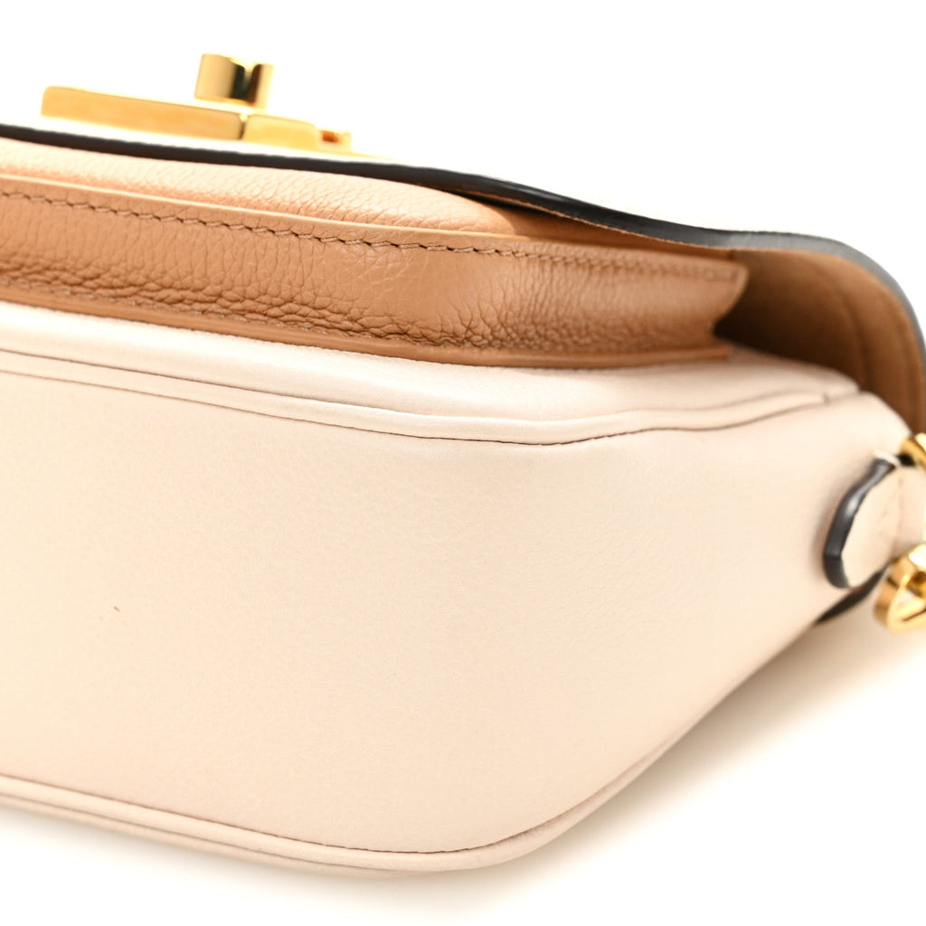 Louis Vuitton Grained Calfskin Lockme Tender Quartz