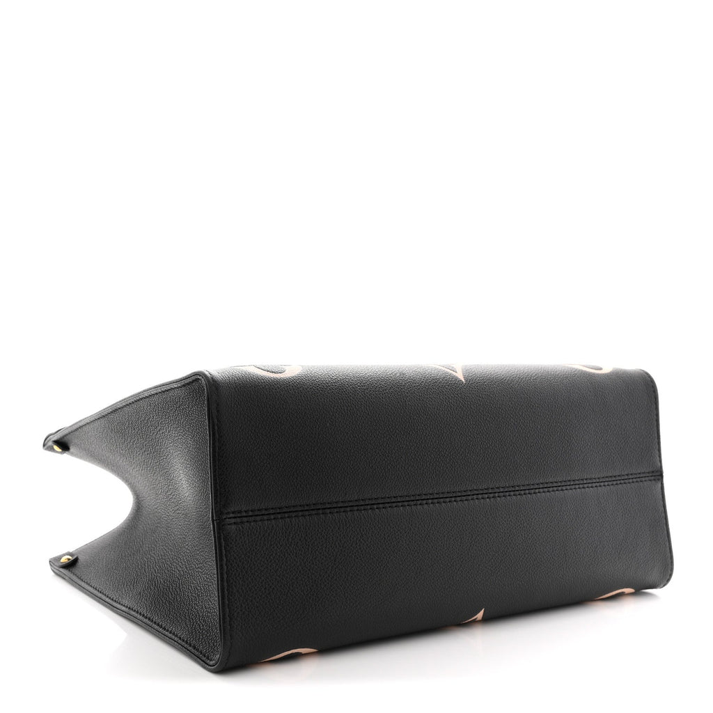 Louis Vuitton Empreinte Monogram Giant Onthego MM Black Beige