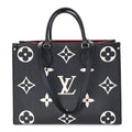 Louis Vuitton Empreinte Monogram Giant Onthego MM Black Beige
