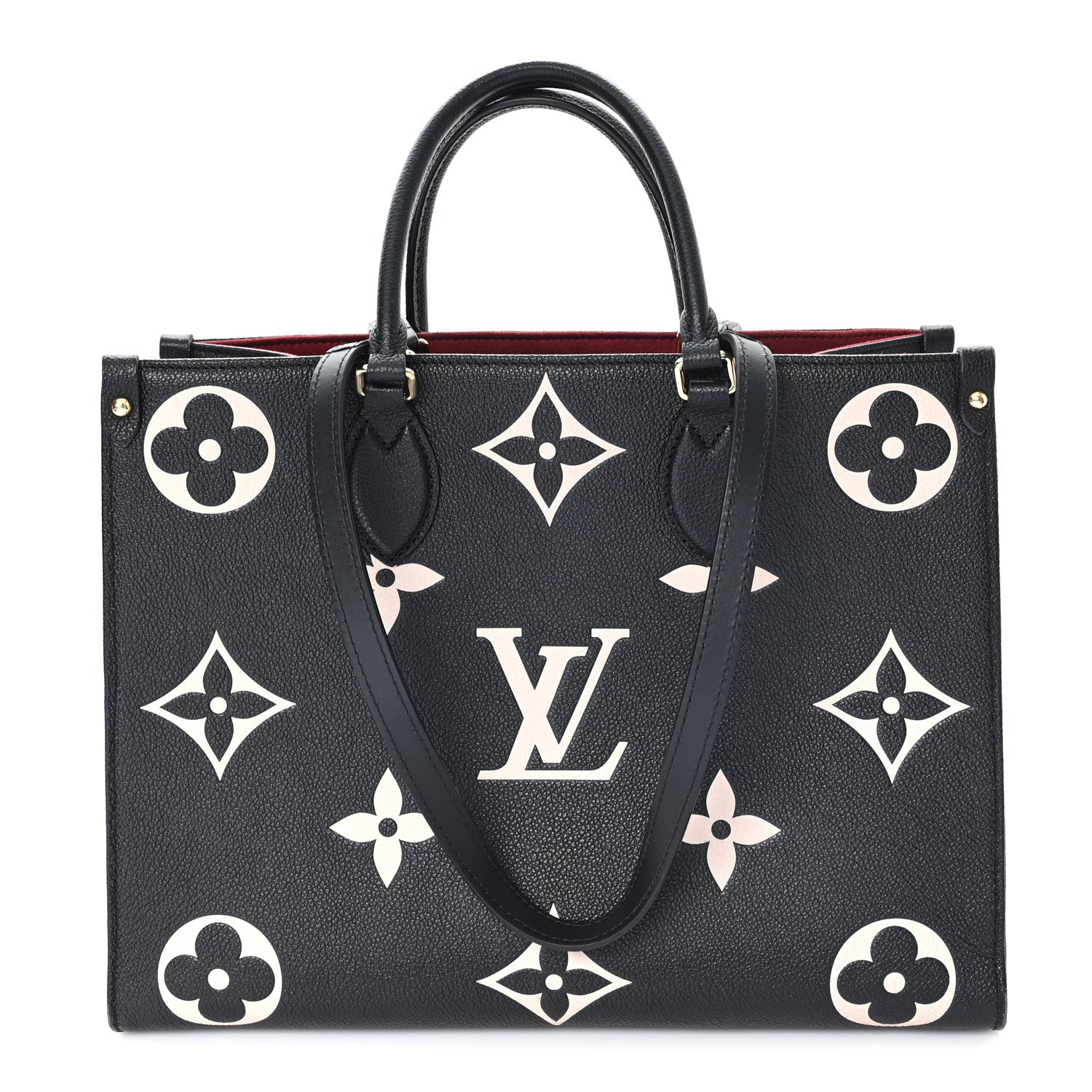 Louis Vuitton Empreinte Monogram Giant Onthego MM Black Beige
