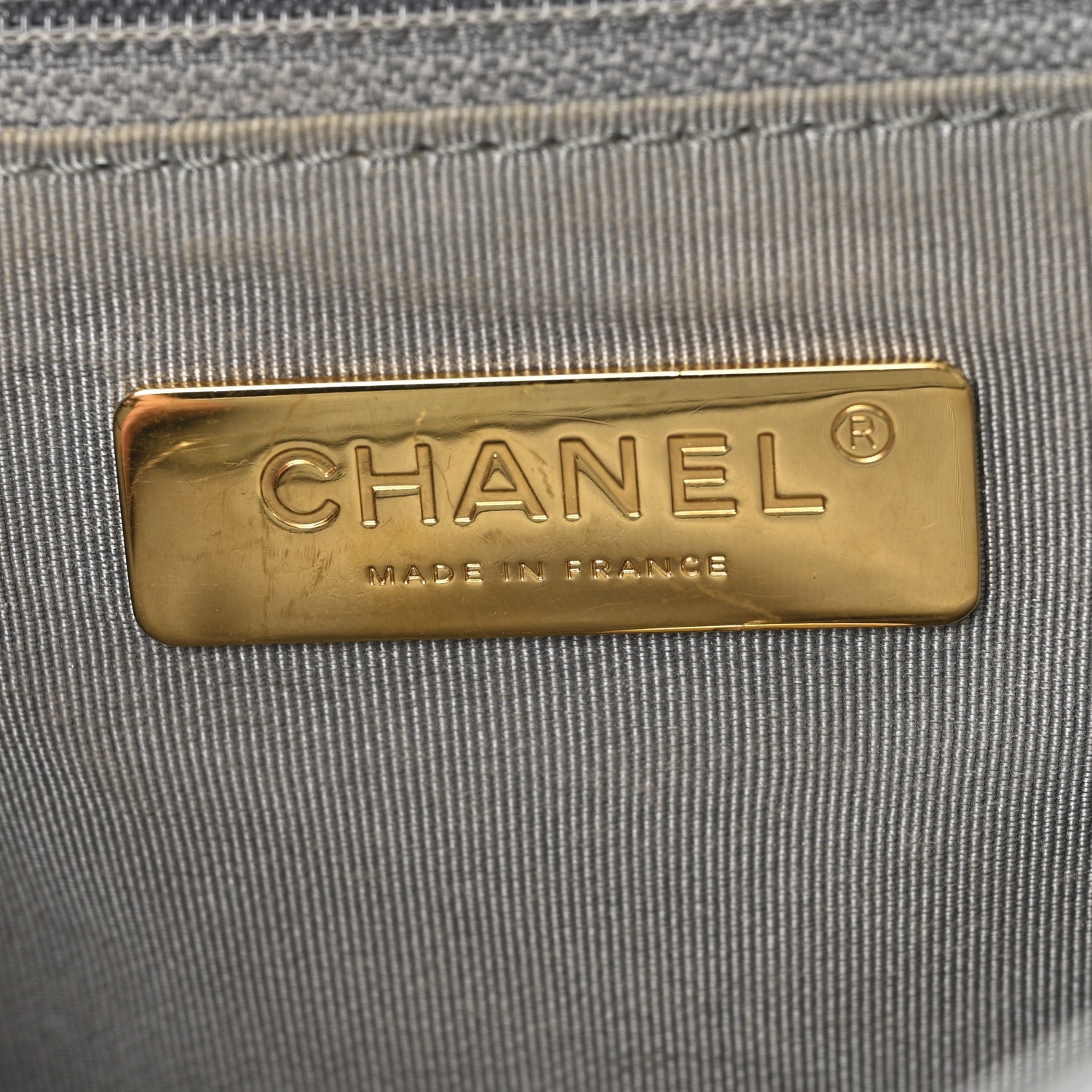Chanel Goatskin Quilted Medium Chanel 19 Flap Grey