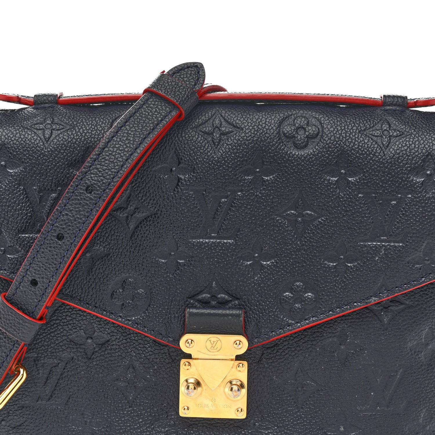 Louis Vuitton Empreinte Pochette Metis Marine Rouge