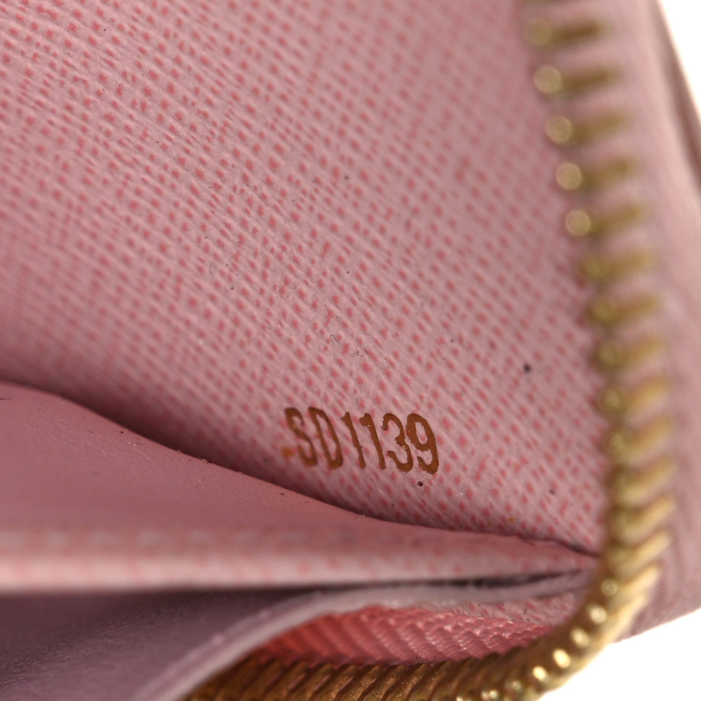 Louis Vuitton Damier Azur Zippy Wallet Rose Ballerine