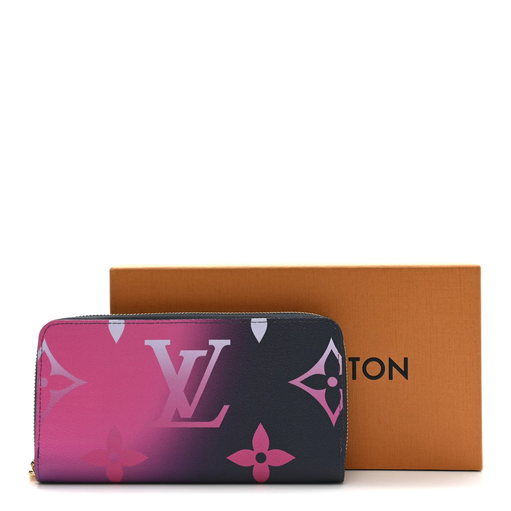 Louis Vuitton Monogram Giant Spring In The City Zippy Wallet Midnight Fuchsia