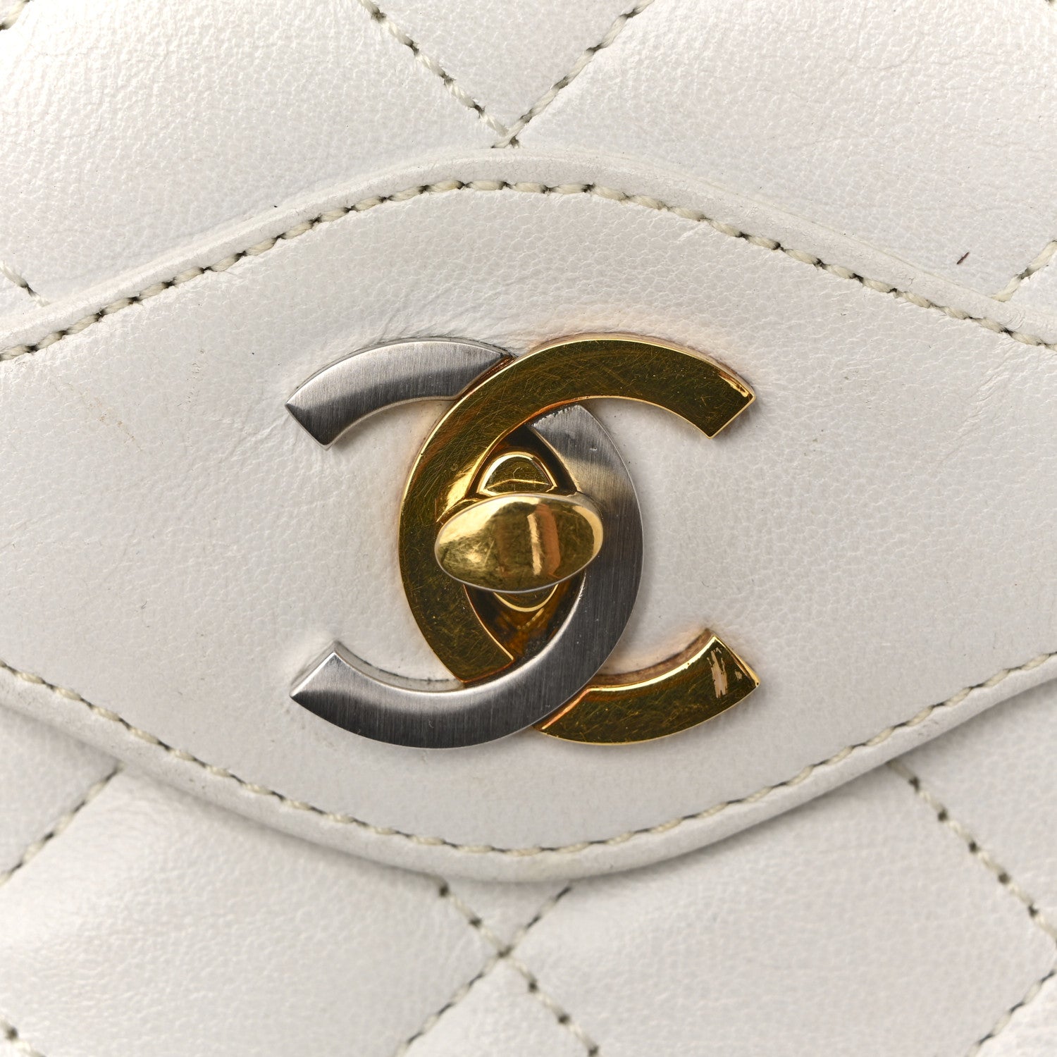 Chanel Lambskin Quilted Small Flap White