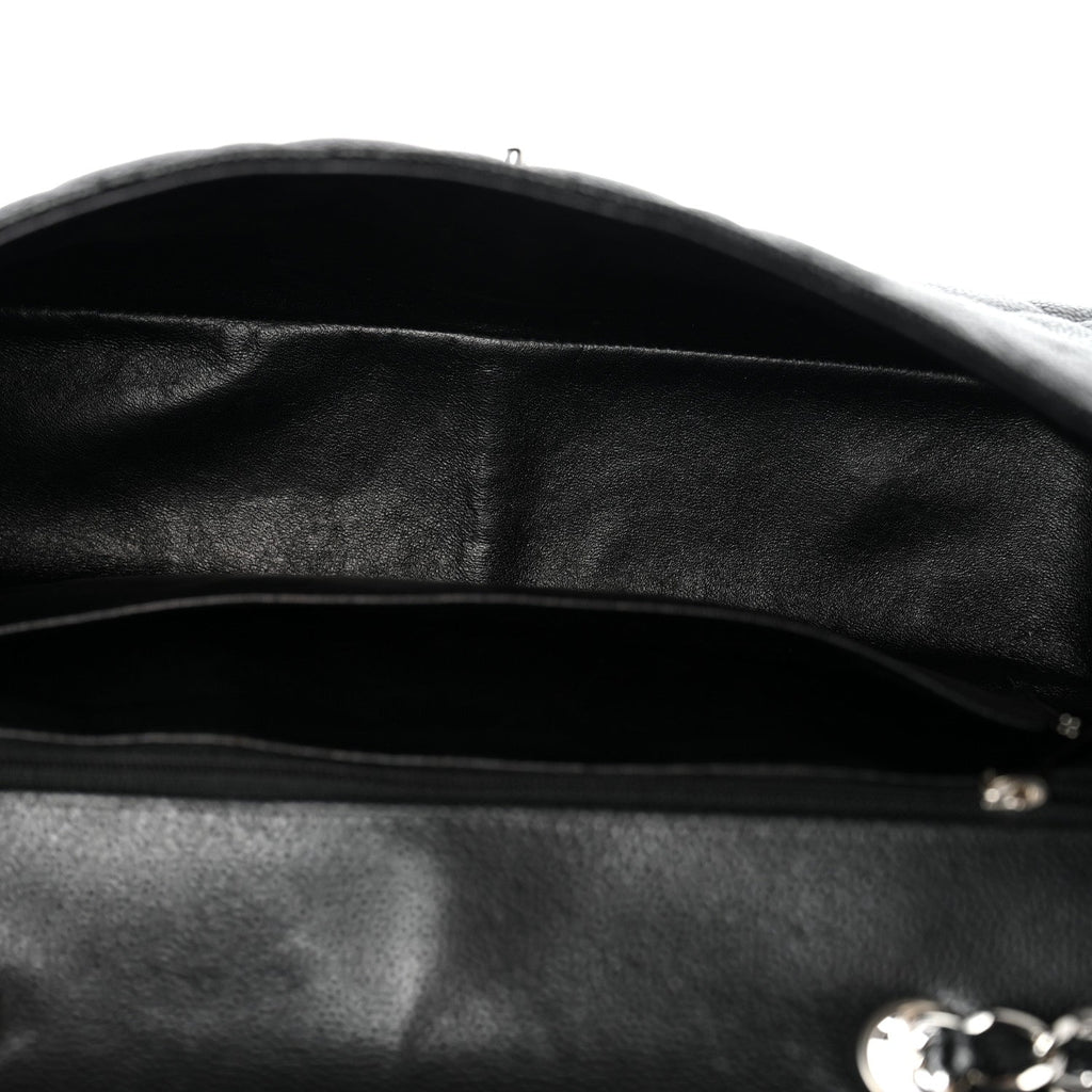 Chanel Caviar Quilted Jumbo Single Flap Black