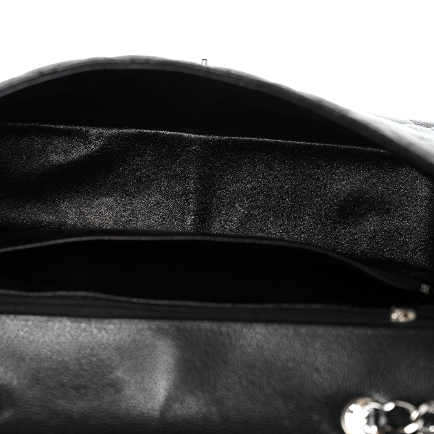 Chanel Caviar Quilted Jumbo Single Flap Black