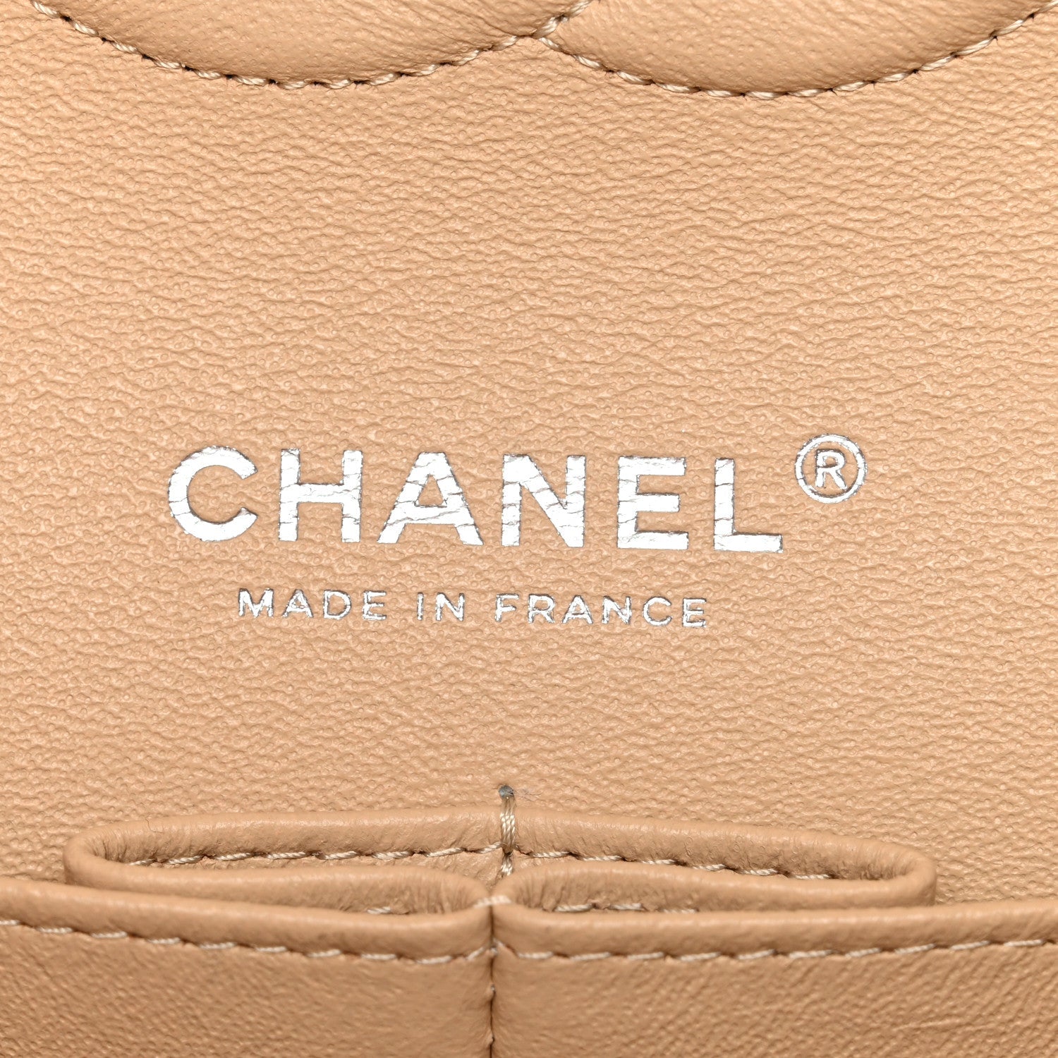 Chanel Caviar Quilted Medium Double Flap Beige