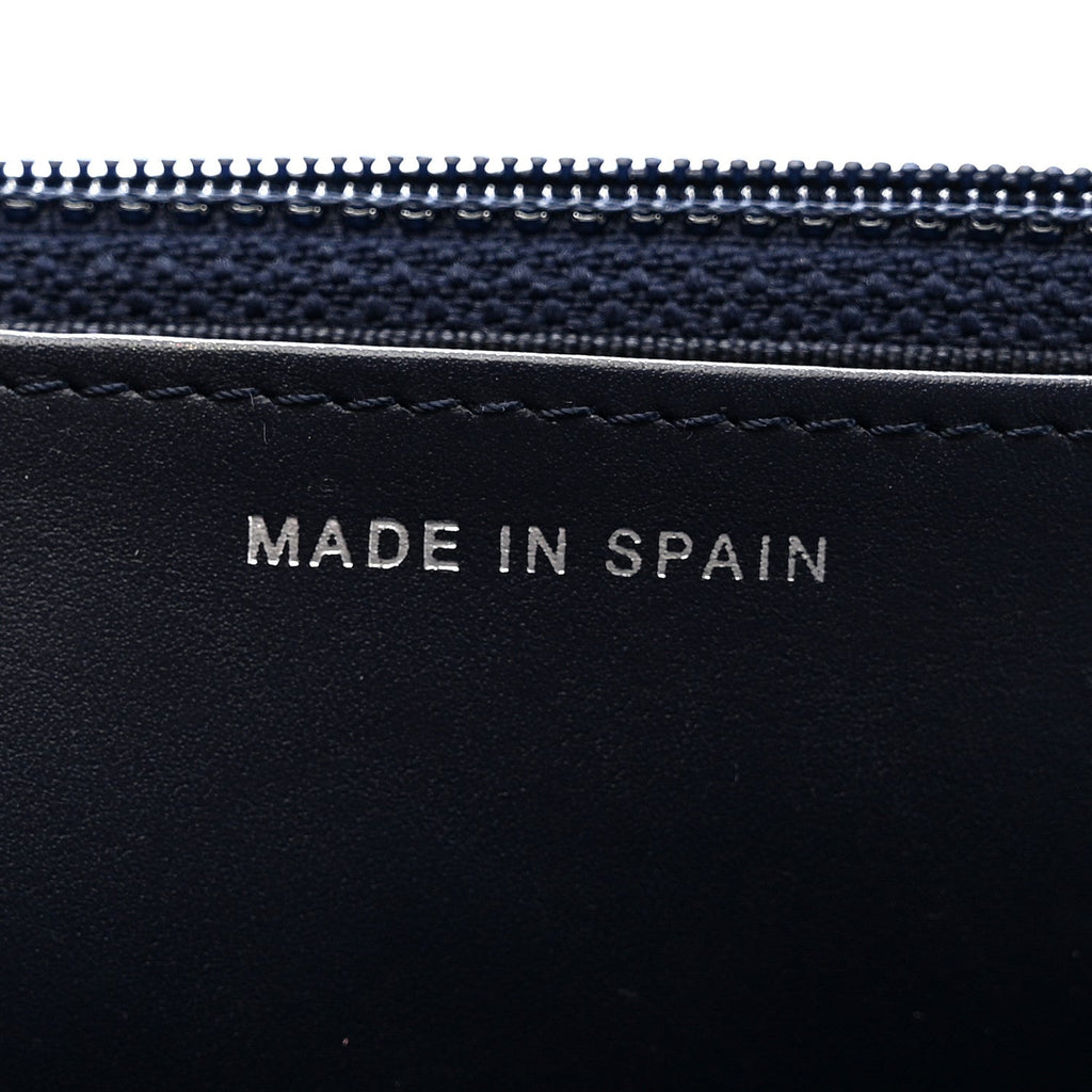 Chanel Caviar Quilted Wallet on Chain WOC Navy Blue