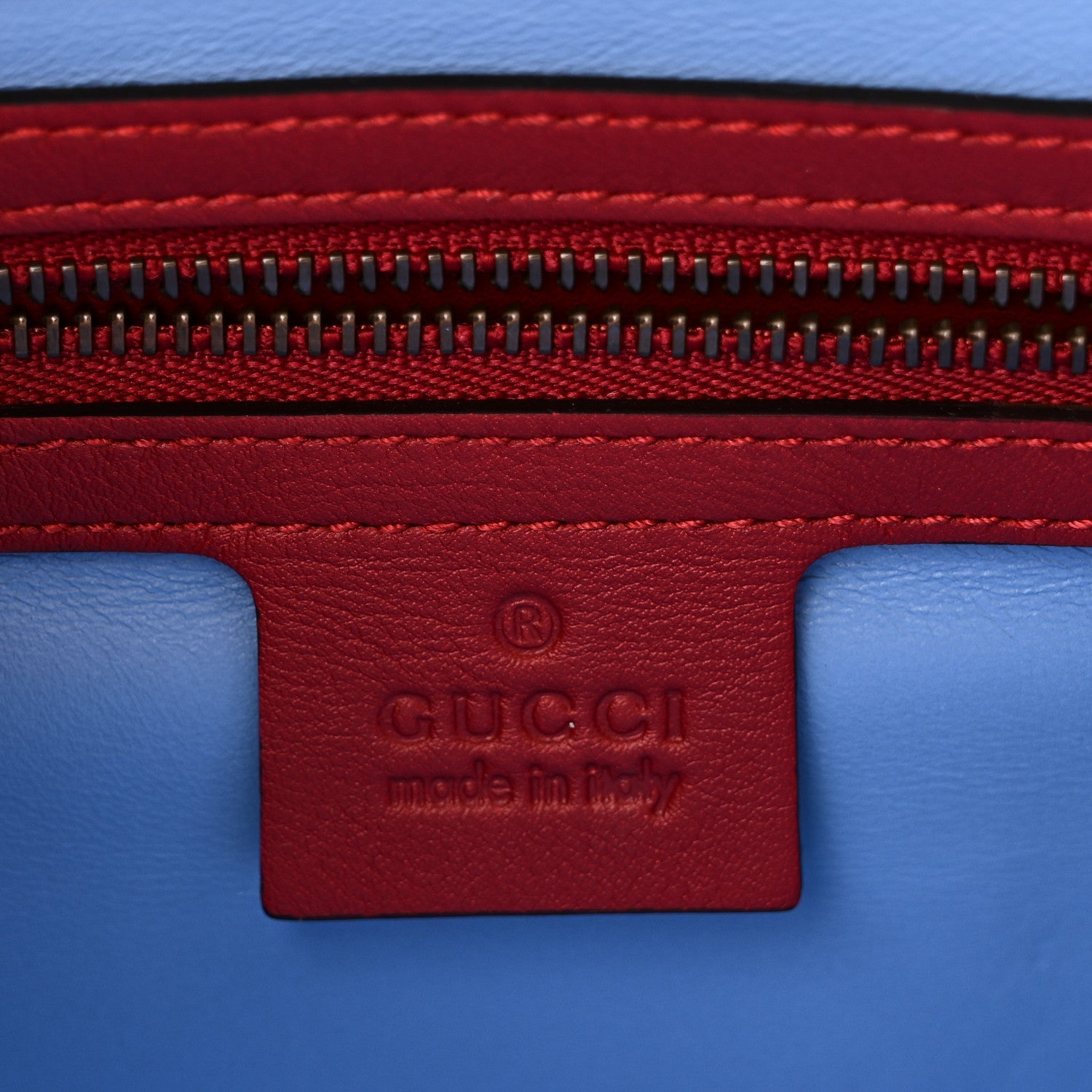 Gucci Snakeskin Sylvie Web Small Queen Margaret Top Handle Bag Red