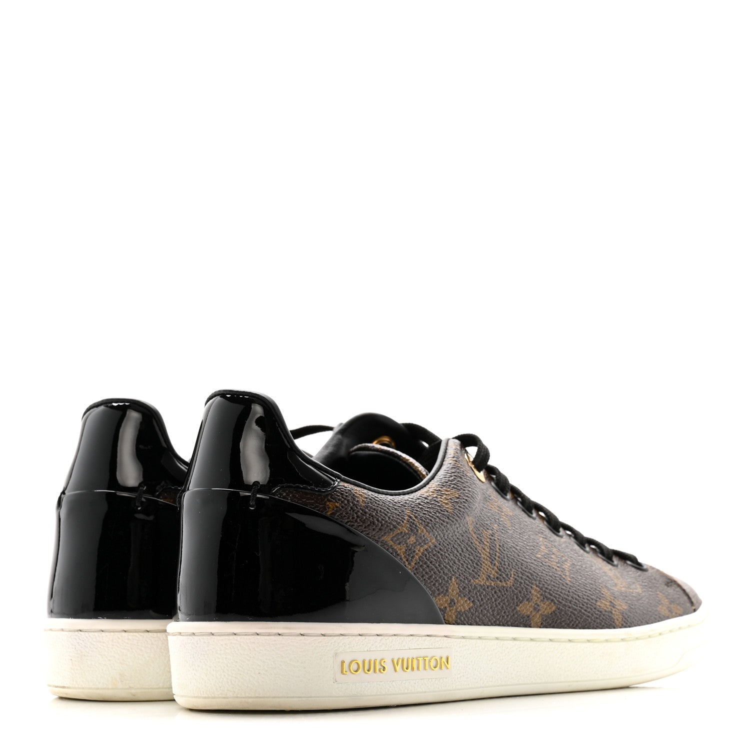Louis Vuitton Patent Monogram Frontrow Sneakers 39