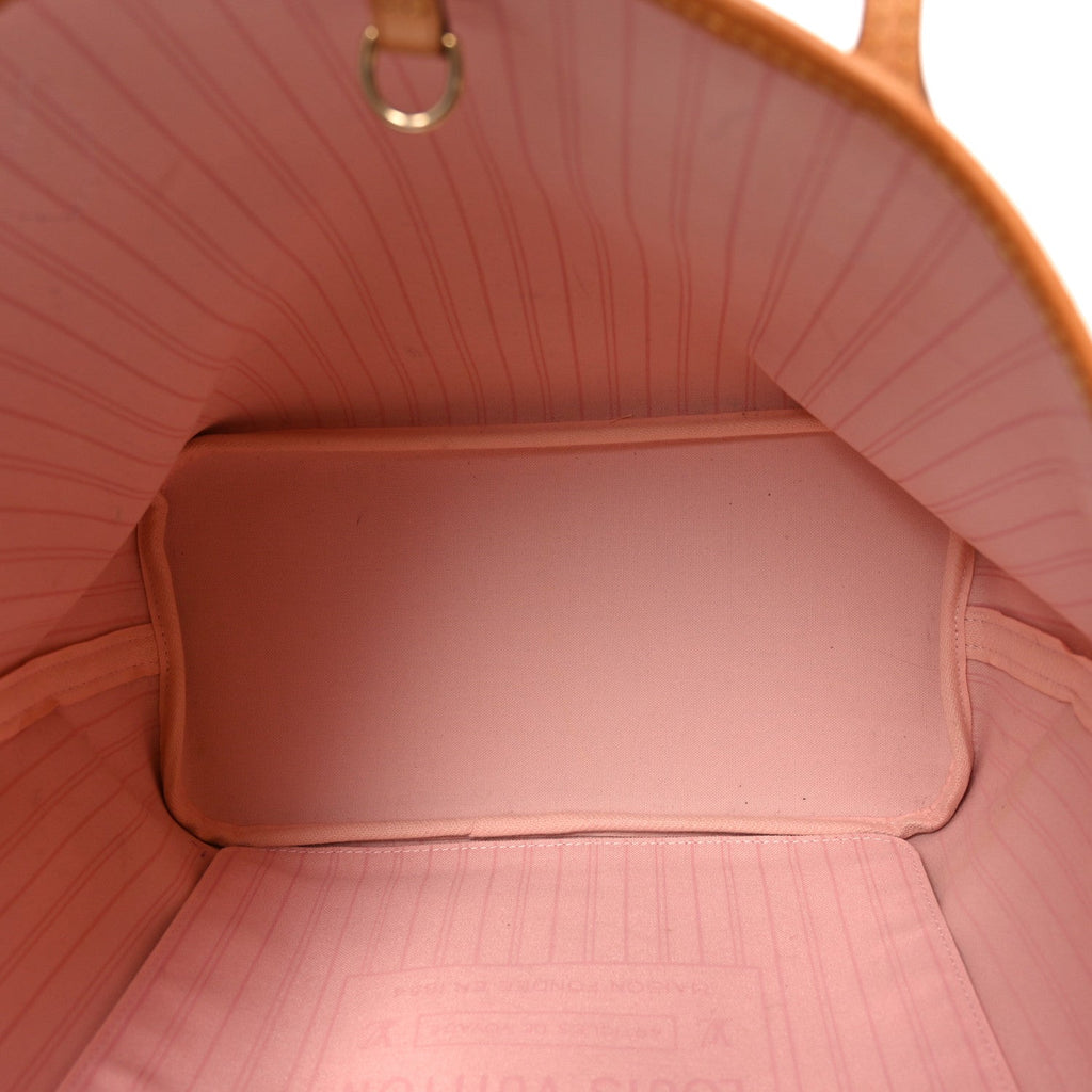 Louis Vuitton Damier Azur Neo Neverfull MM Rose Ballerine