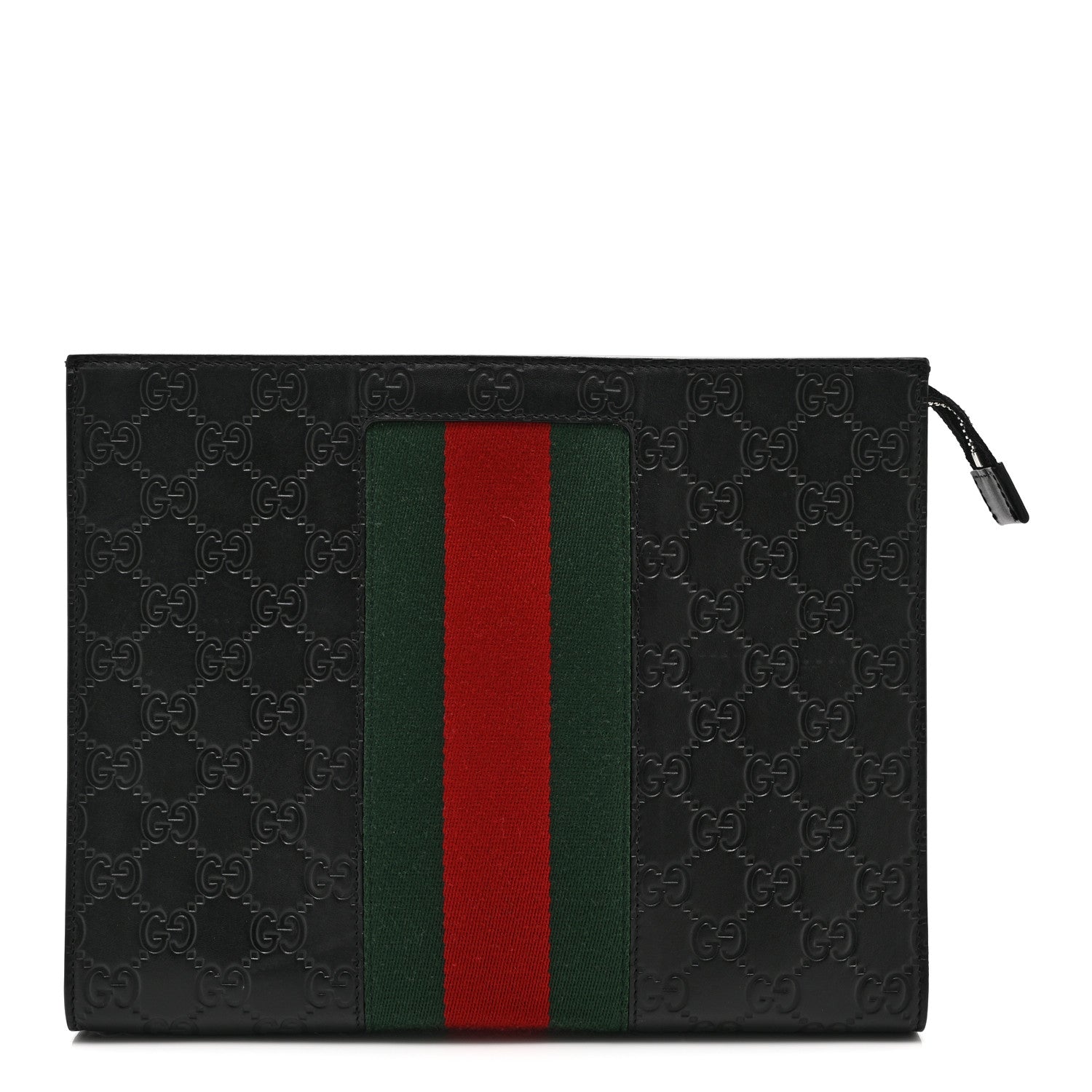 Gucci Guccissima Signature Web New Web Cosmetic Case Black