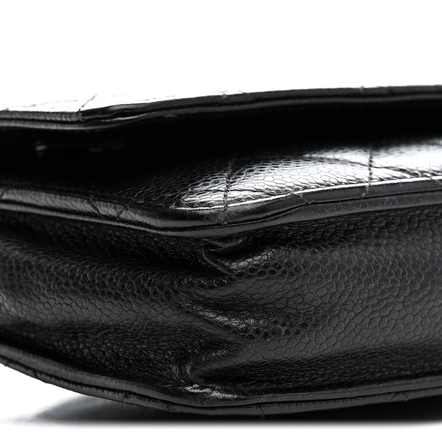 Chanel Caviar Quilted Wallet on Chain WOC Black