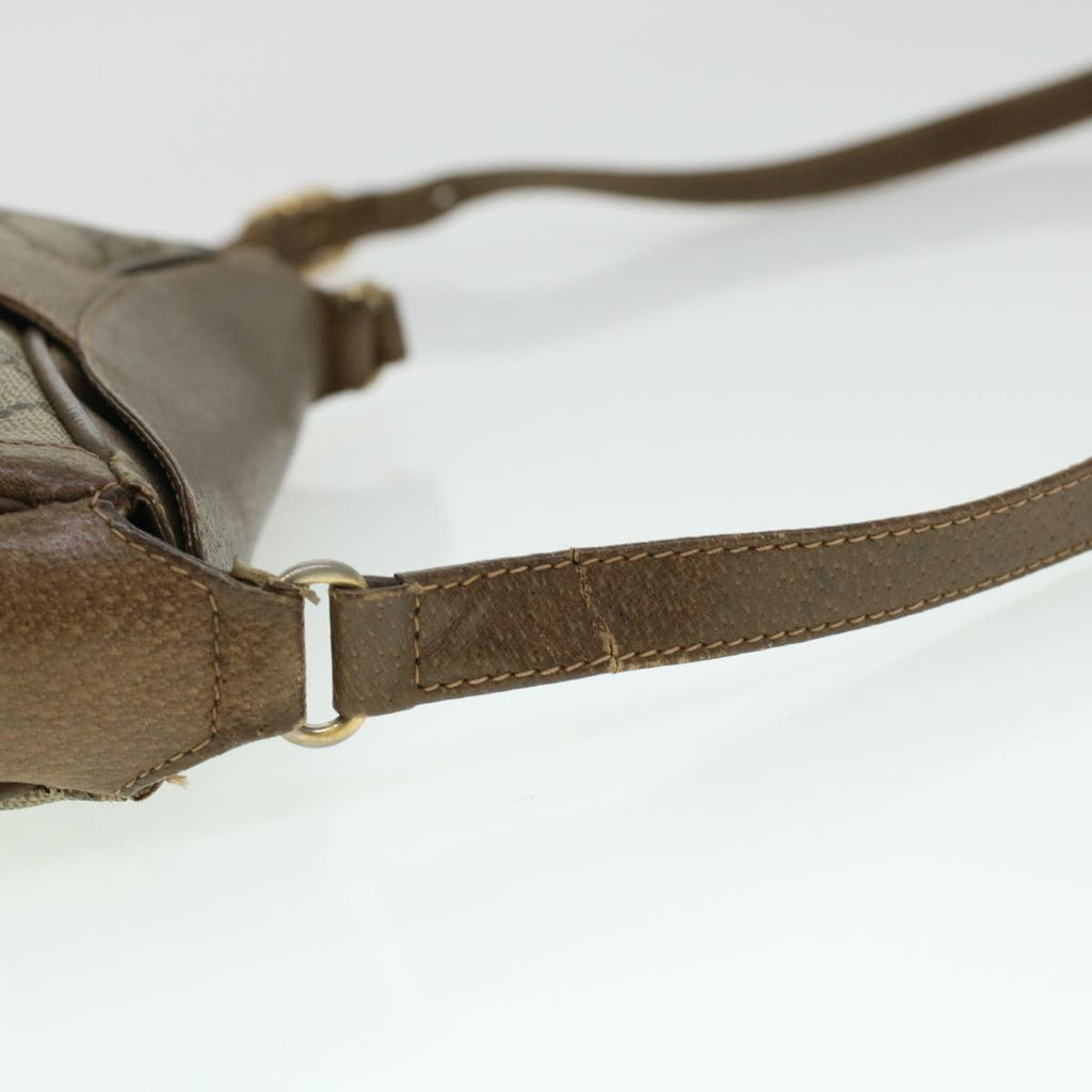 GUCCI GG Canvas Web Sherry Line Shoulder Bag Beige Red 10.02.056  44259