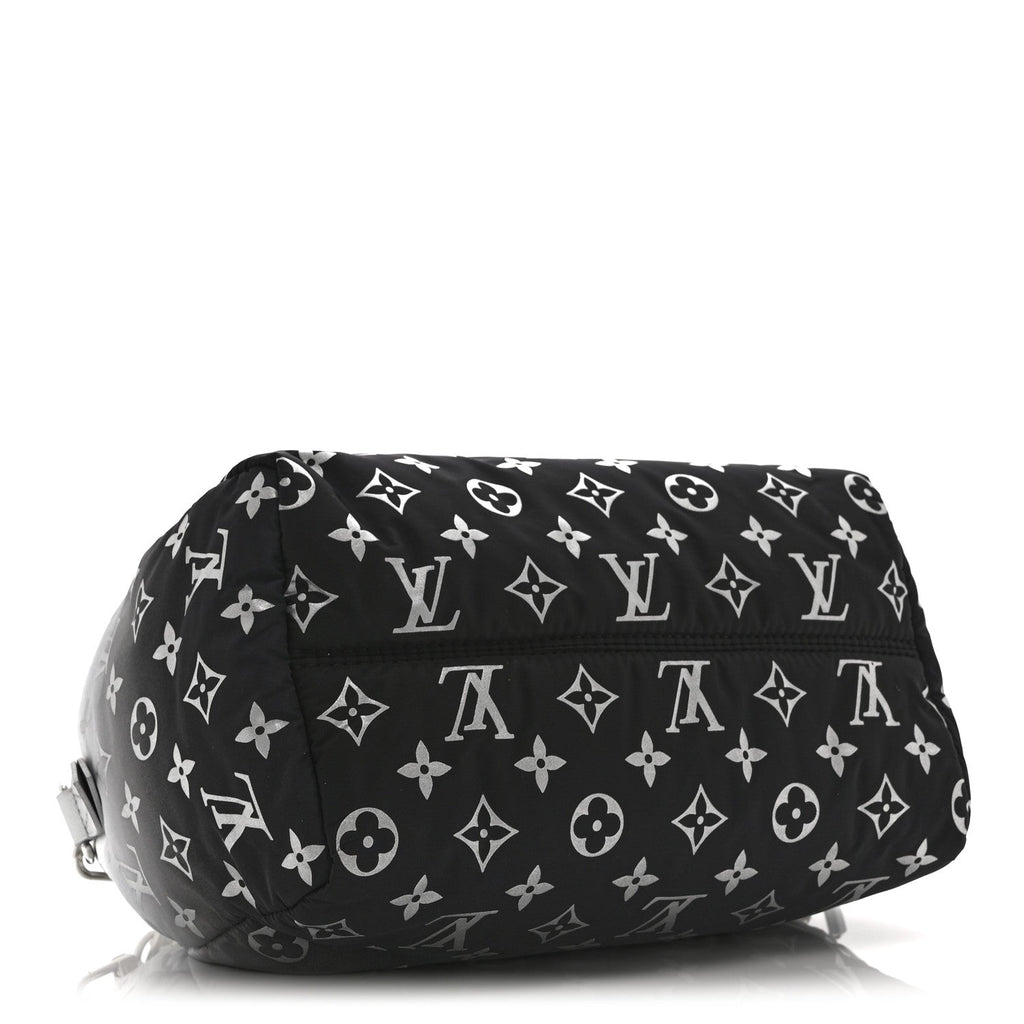 Louis Vuitton Nylon Monogram Gradient LV Snow Speedy Bandouliere 25 Frost