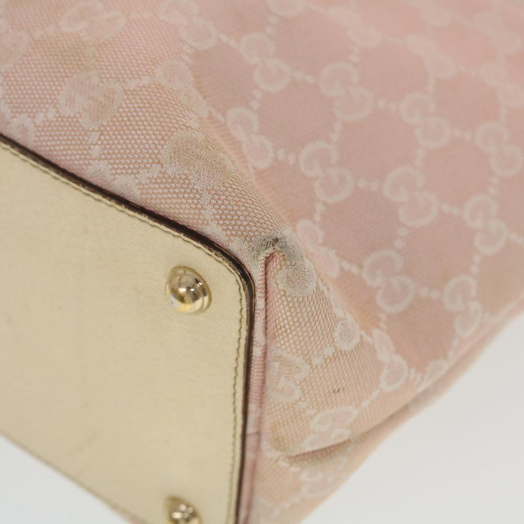 GUCCI GG Canvas Tote Bag Pink 139552  44265