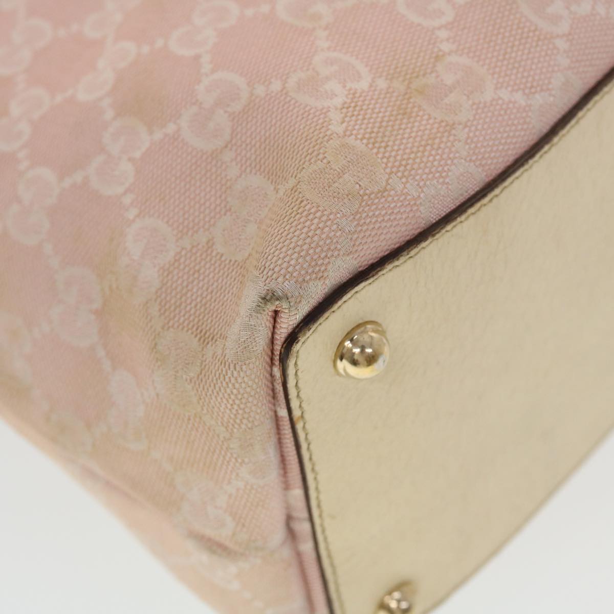 GUCCI GG Canvas Tote Bag Pink 139552  44265