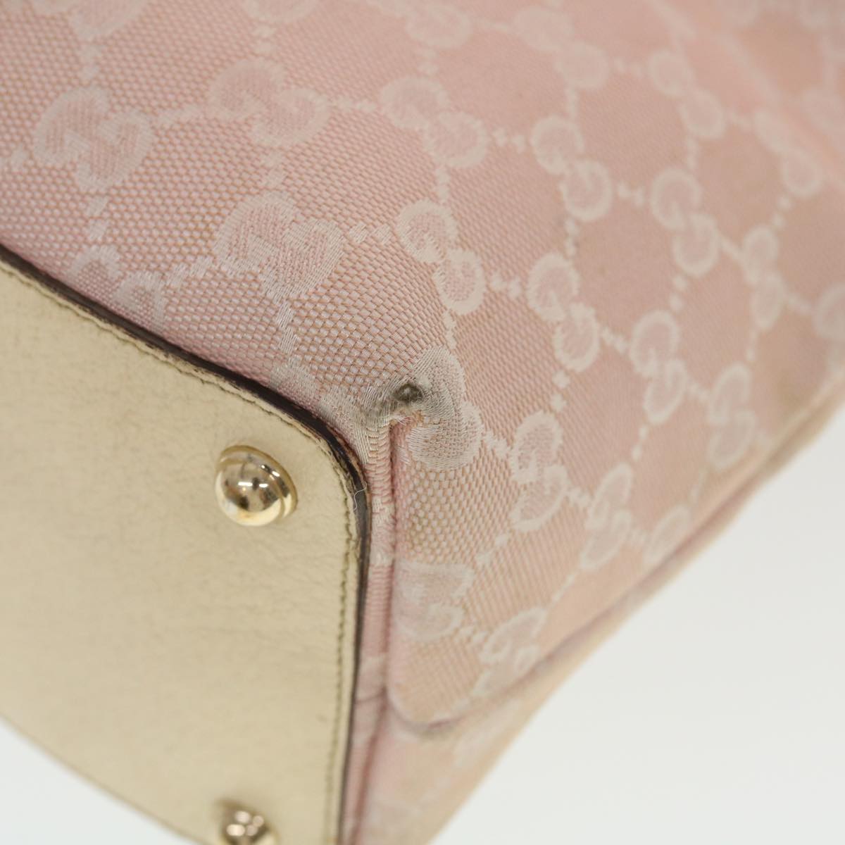 GUCCI GG Canvas Tote Bag Pink 139552  44265