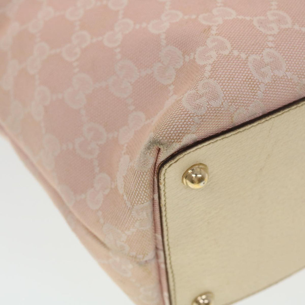 GUCCI GG Canvas Tote Bag Pink 139552  44265