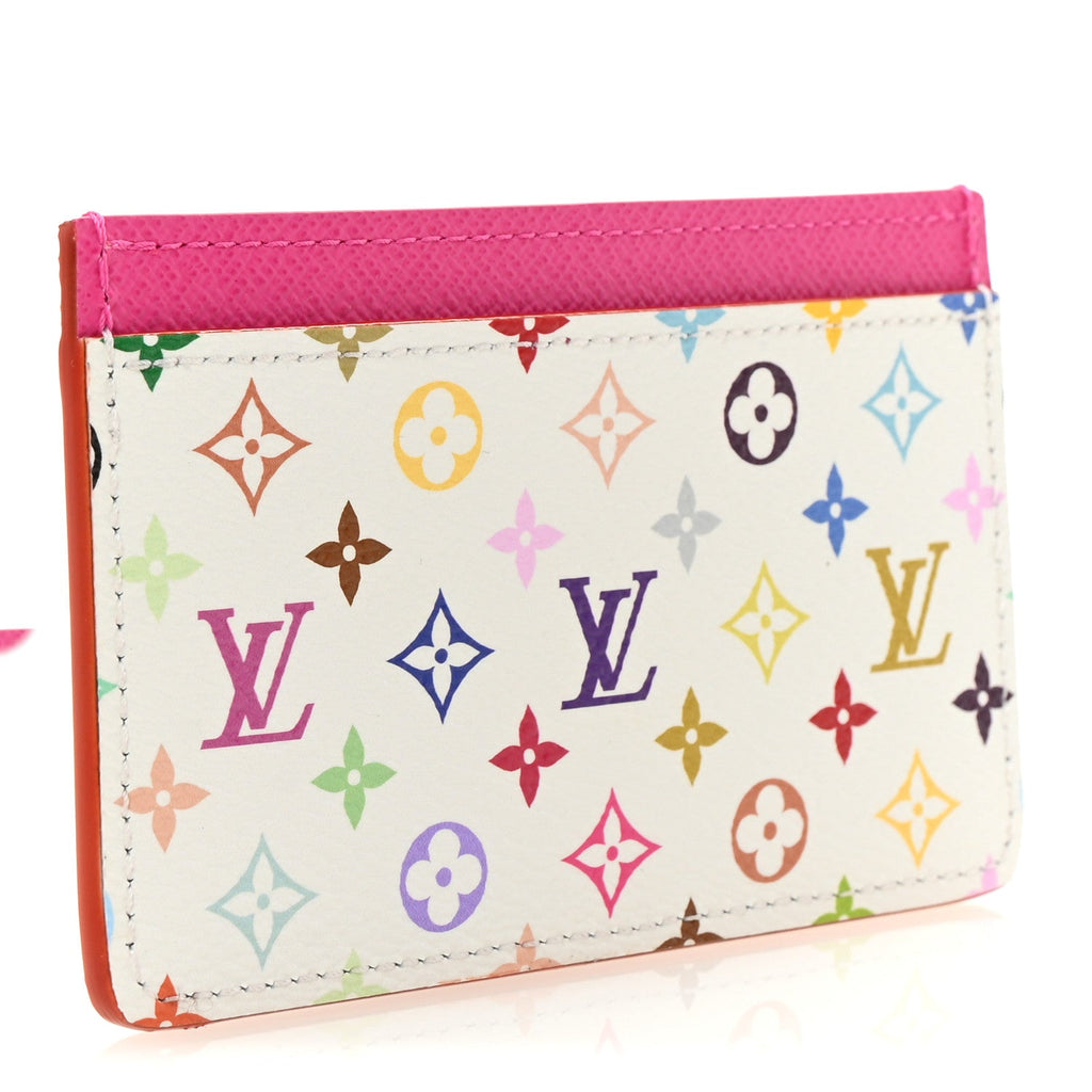 Louis Vuitton LV X TM Monogram Multicolor Card Holder Kawaii Pink