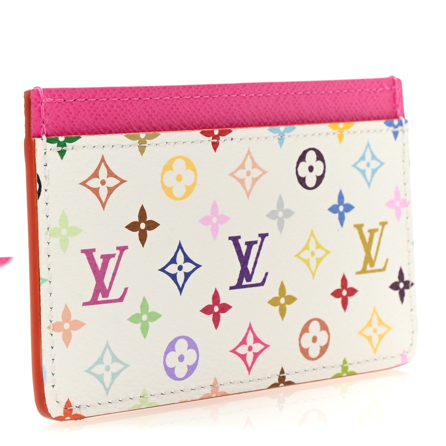 Louis Vuitton LV X TM Monogram Multicolor Card Holder Kawaii Pink
