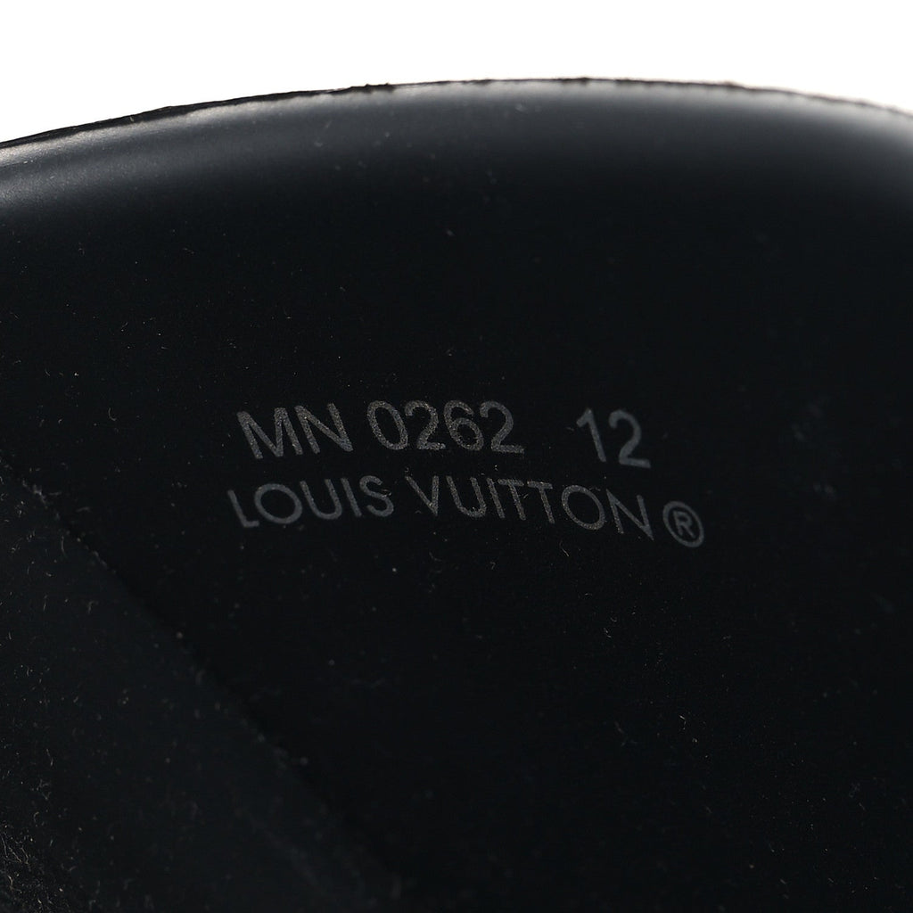 Louis Vuitton Rubber Monogram Eclipse Mens Waterfront Mules 12 Black